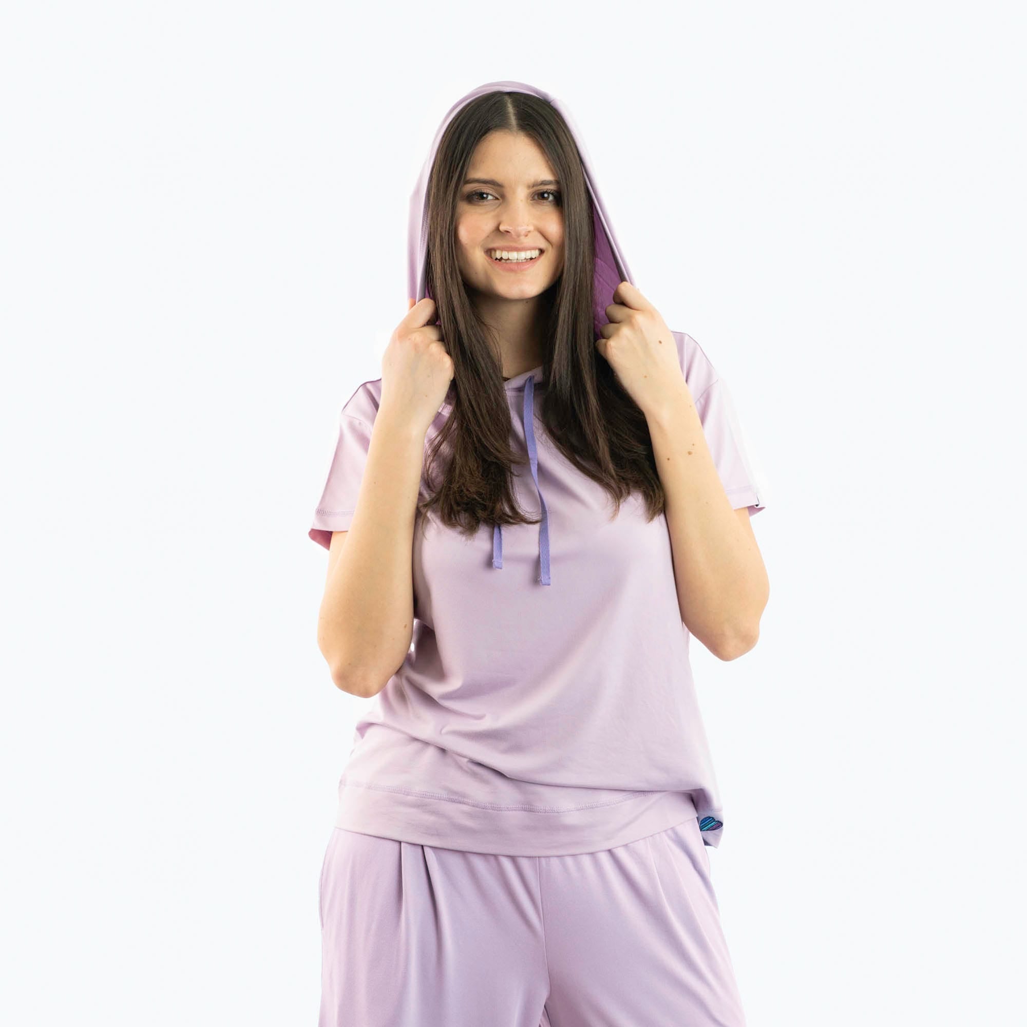 Coupe Hooded Top Short Sleeve - SUGARPLUM - Coupe_ShortSleeveTop_Sugarplum_03_341aef81-f4d5-4eb0-8f31-b567b5613938