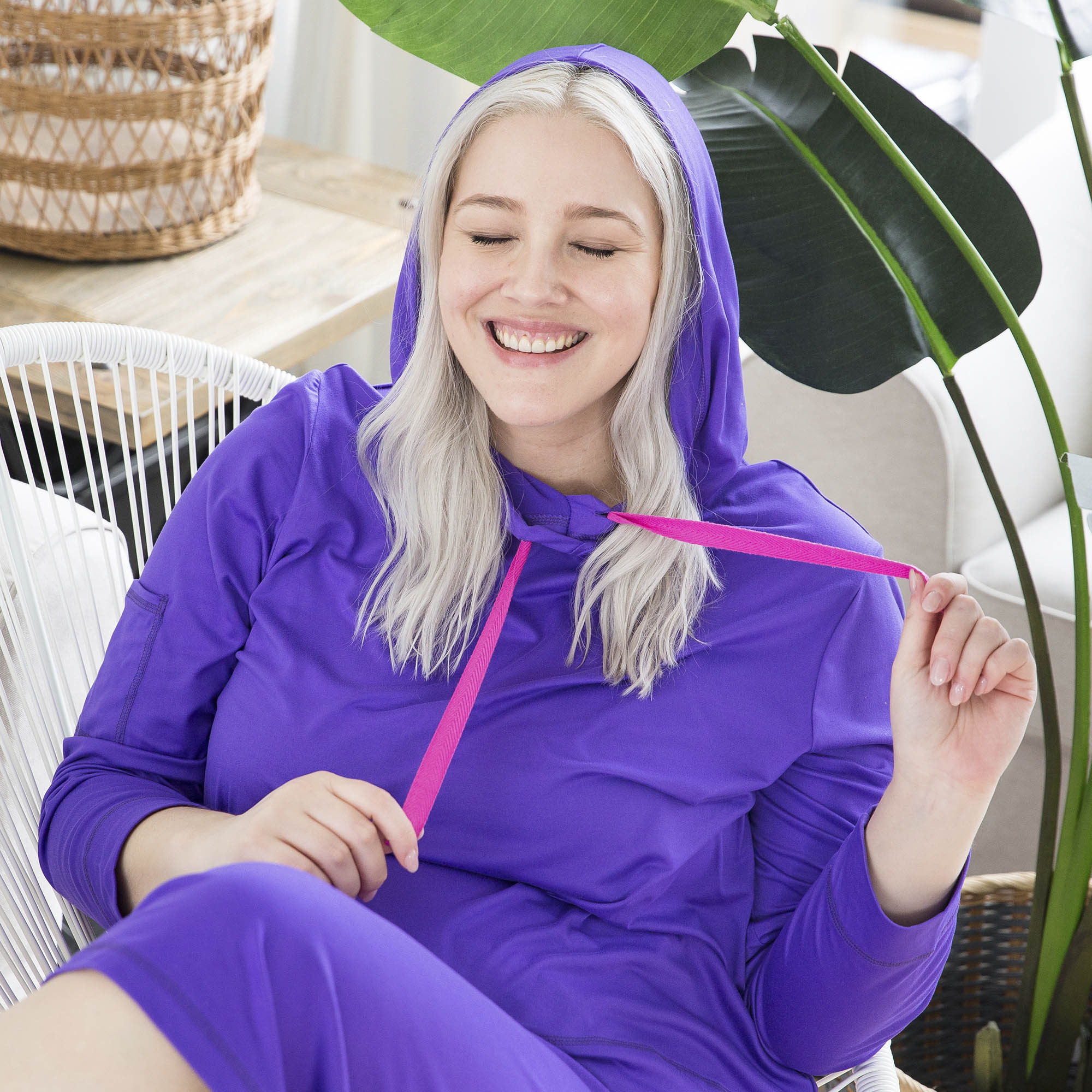 Coupe Hooded Top - - Coupe_Top_Violet_XL_01_f06cb555-ee74-42cc-a2ad-24e3f5e06ebe