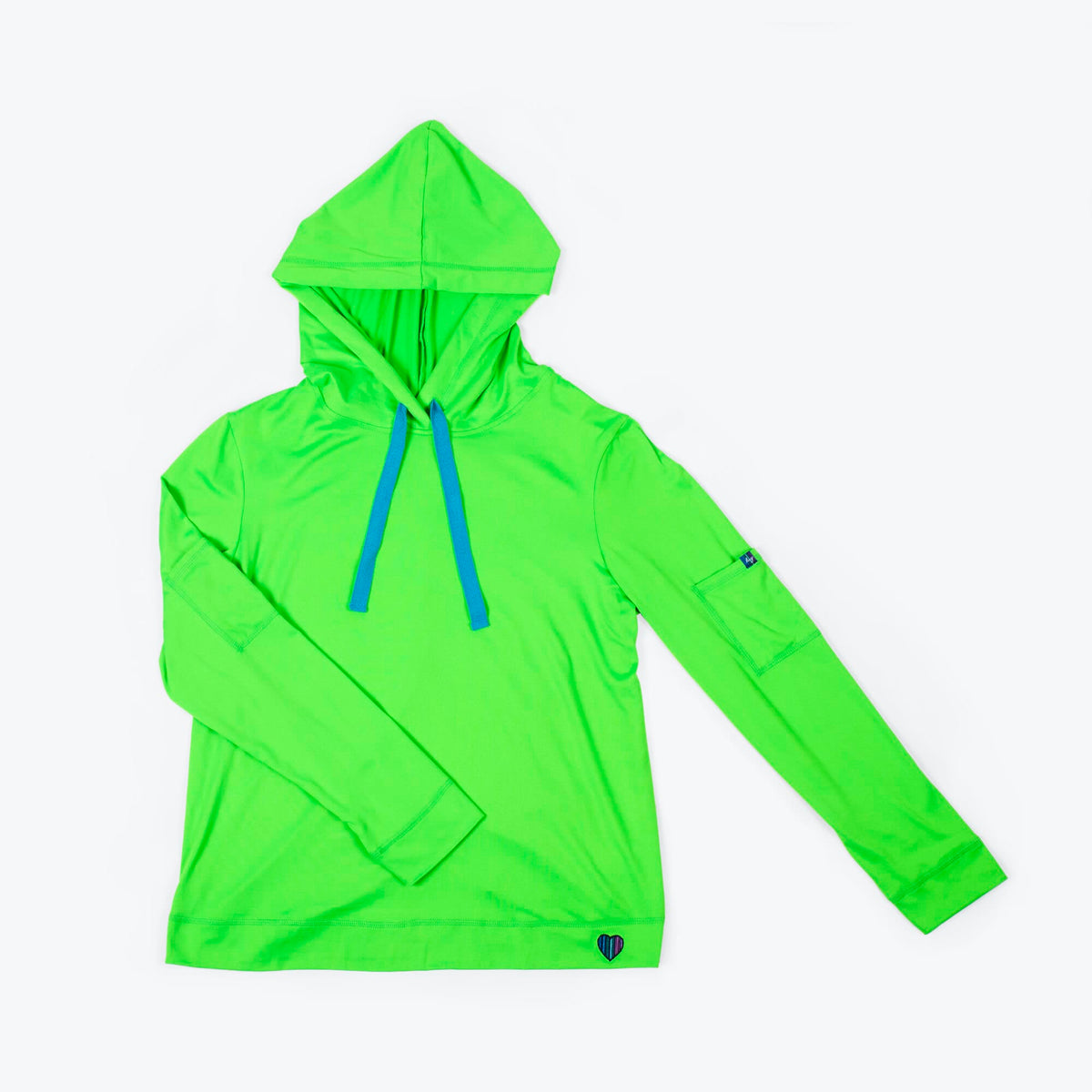 Coupe Hooded Top - LIME - Coupe_Top_Lime_Flatlay