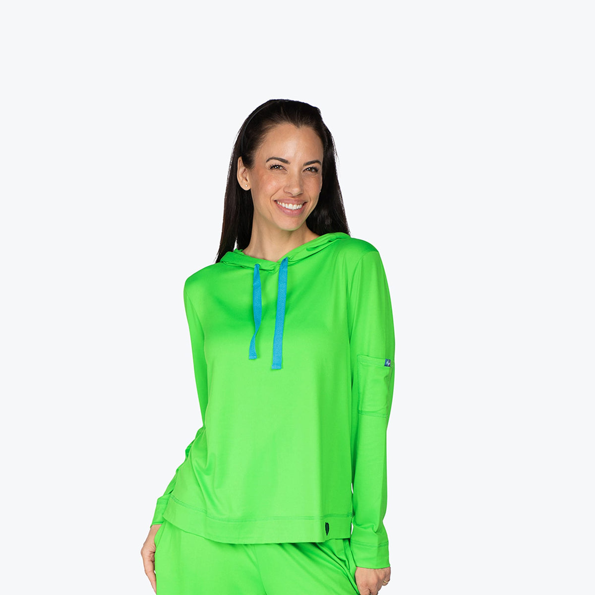 Coupe Hooded Top - LIME - Coupe_Top_Lime_S_01