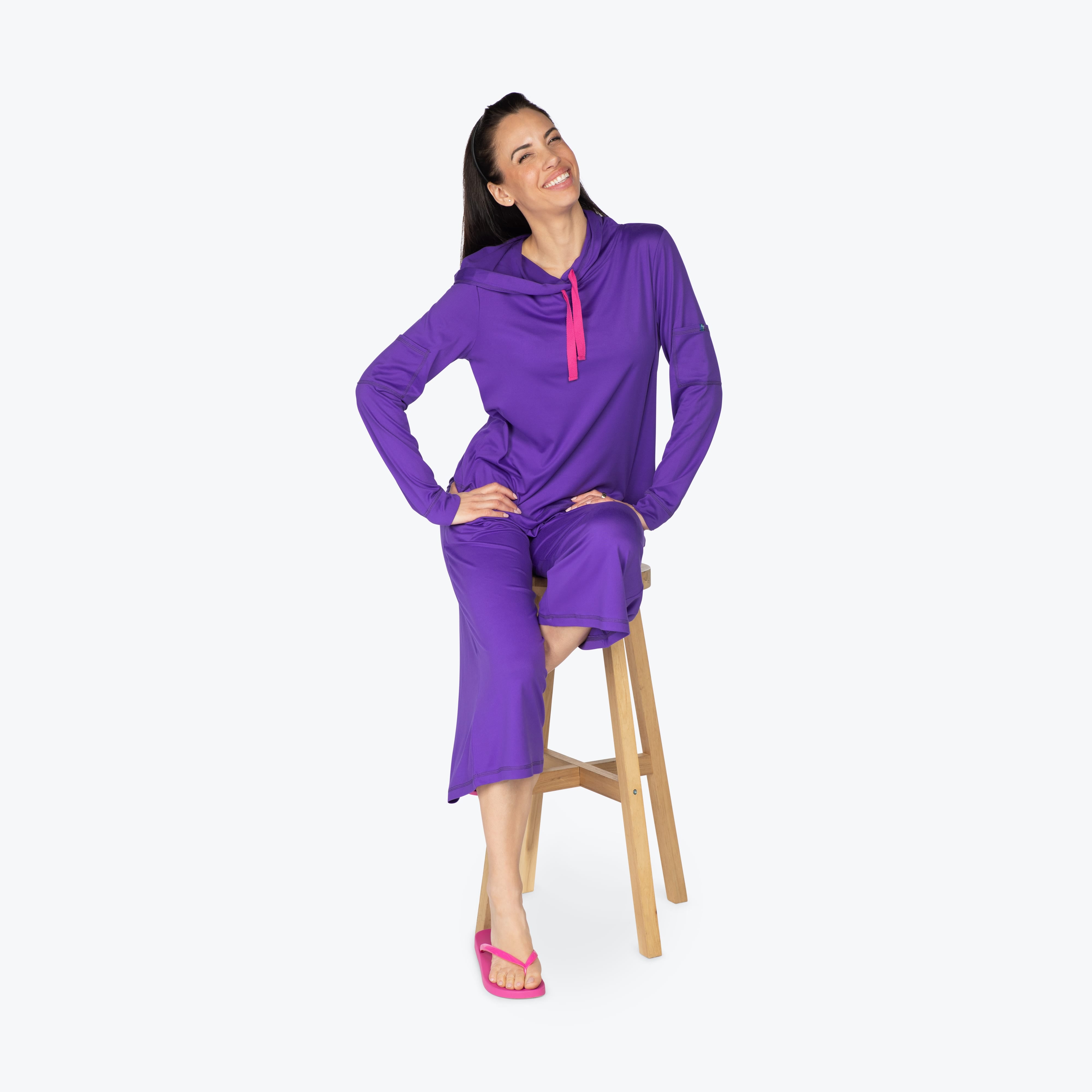 Coupe Wide Leg Pants - VIOLET - Coupe_Violet_S_05a_0b08a06e-473d-46dc-a36f-0681585de04a