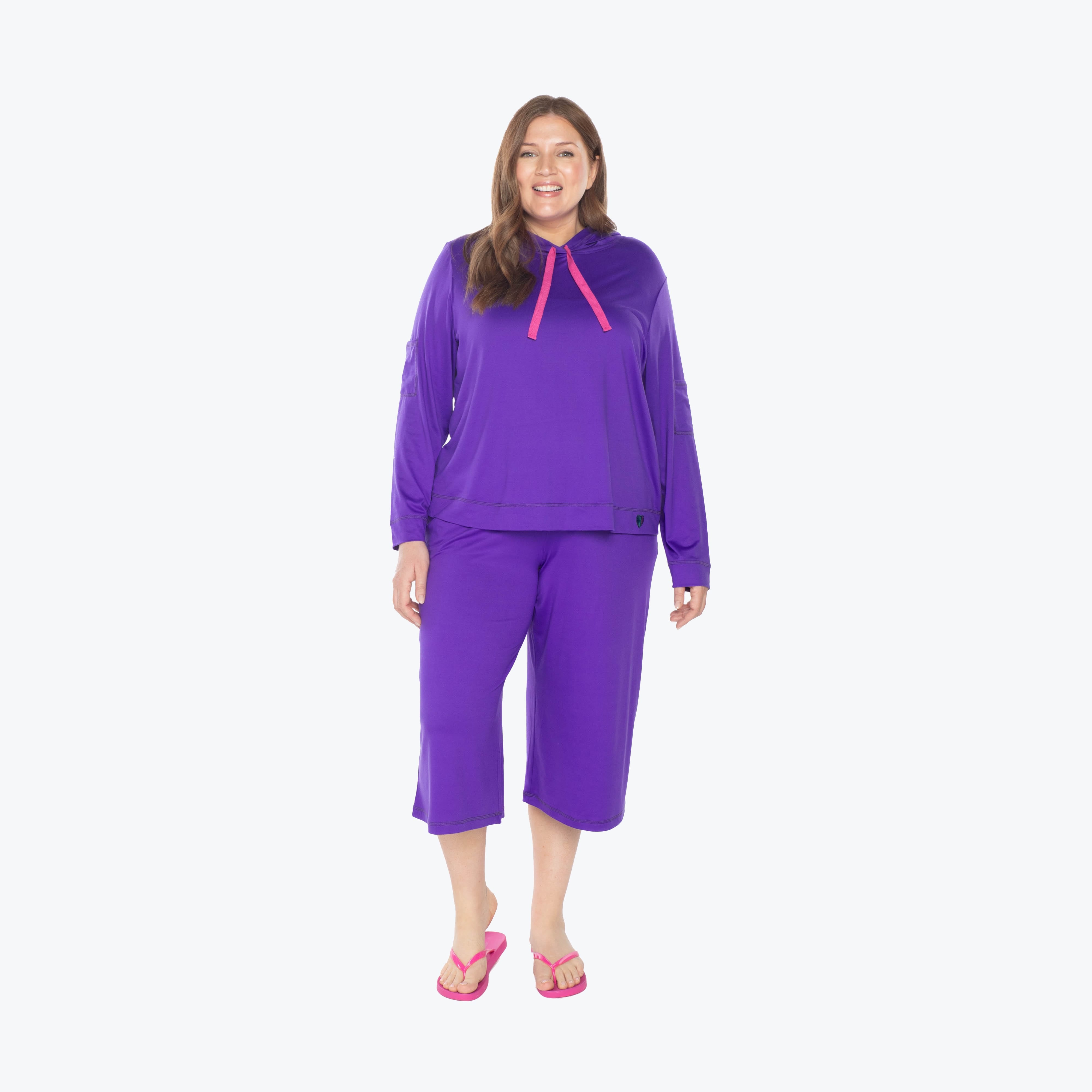 Coupe Wide Leg Pants - VIOLET - Coupe_Violet_XL_05_10923f12-bcf2-40d7-be5c-4797765a496d