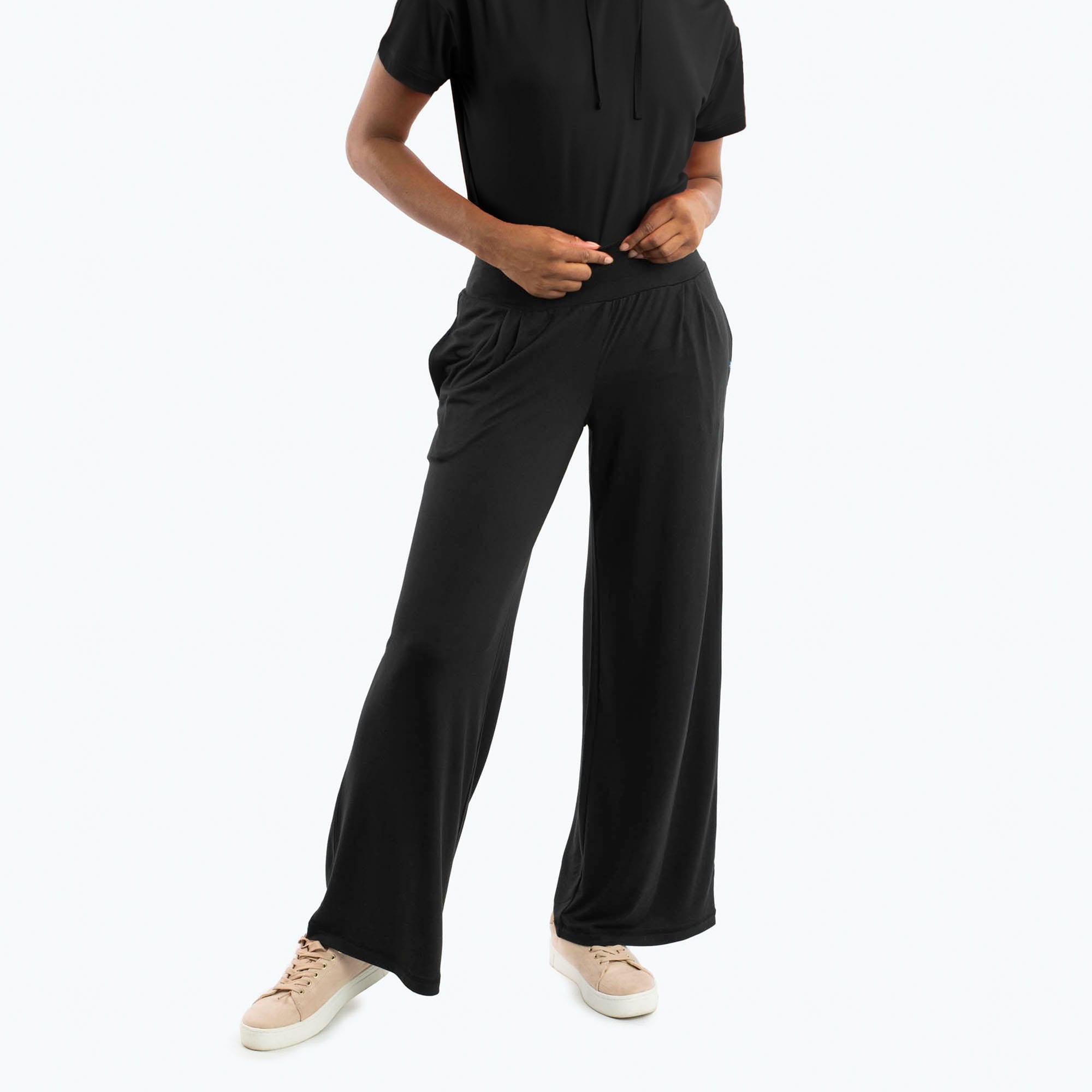 Coupe Wide Leg Full Length Pants - MIDNIGHT BLACK - Coupe_WideLegFullLengthPants_MidnightBlack_04