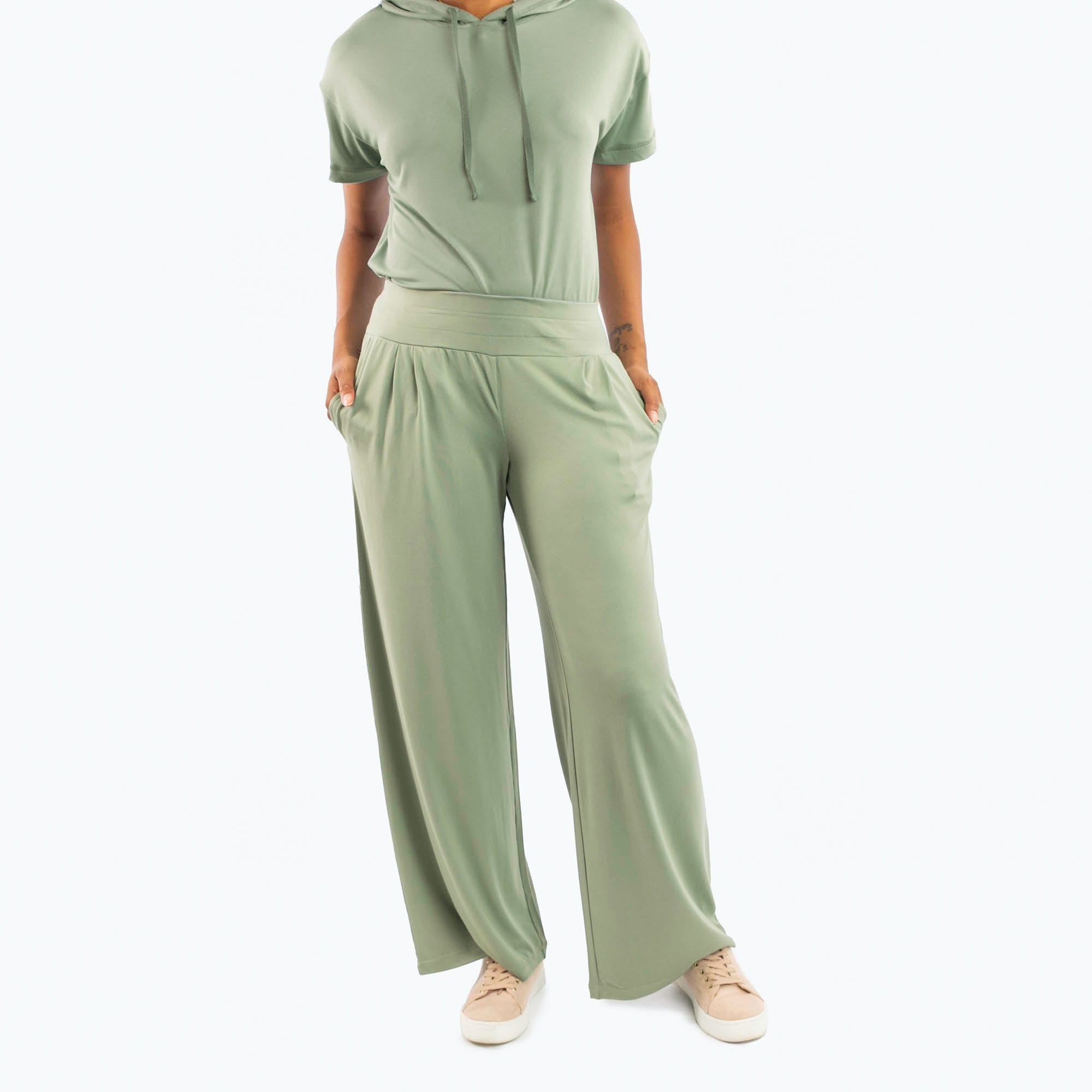 Coupe Wide Leg Full Length Pants - SAGE GREEN - Coupe_WideLegFullLengthPants_SageGreen_04