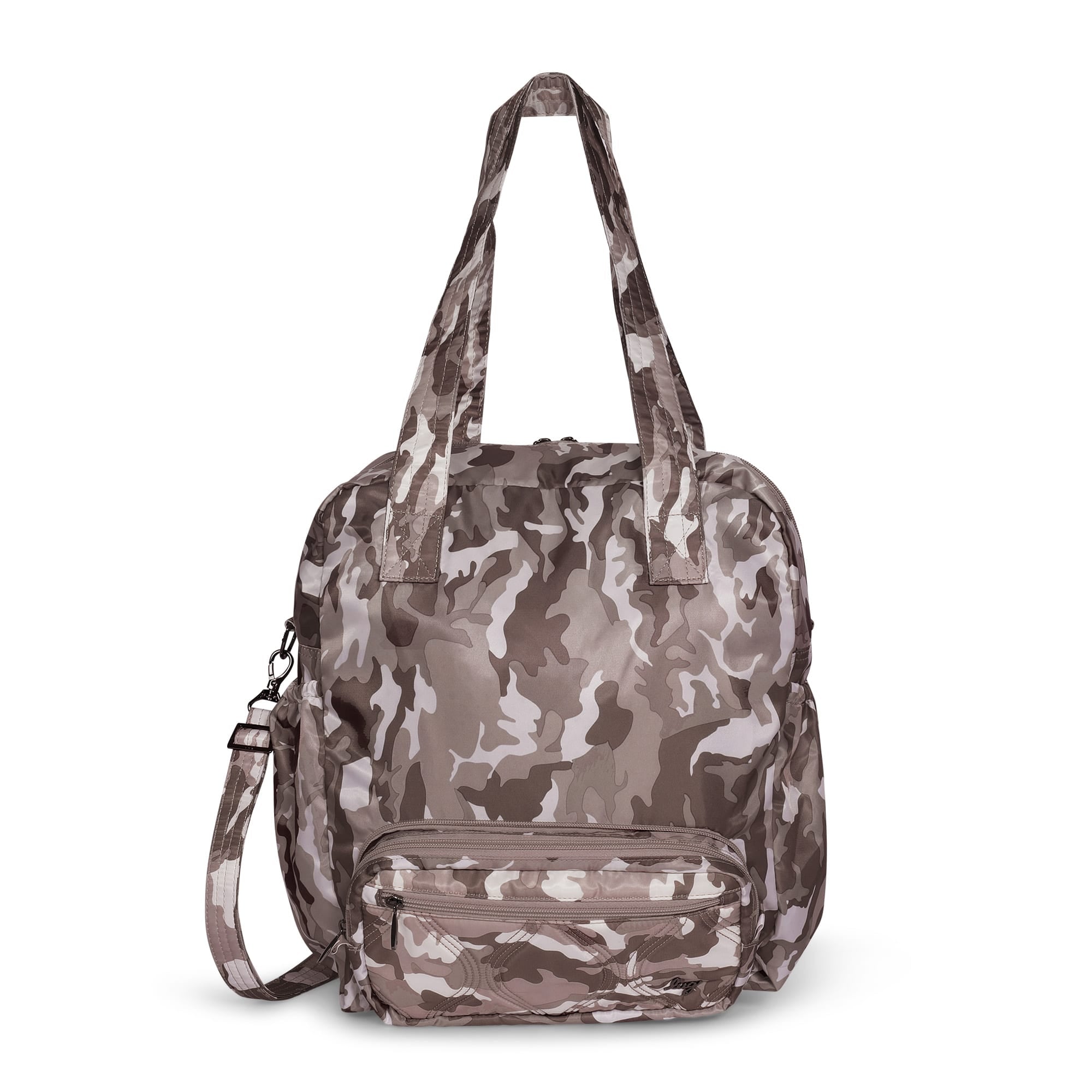 Crescendo Convertible Shopper with Crossbody - - Crescendo_CamoTaupe_01_01