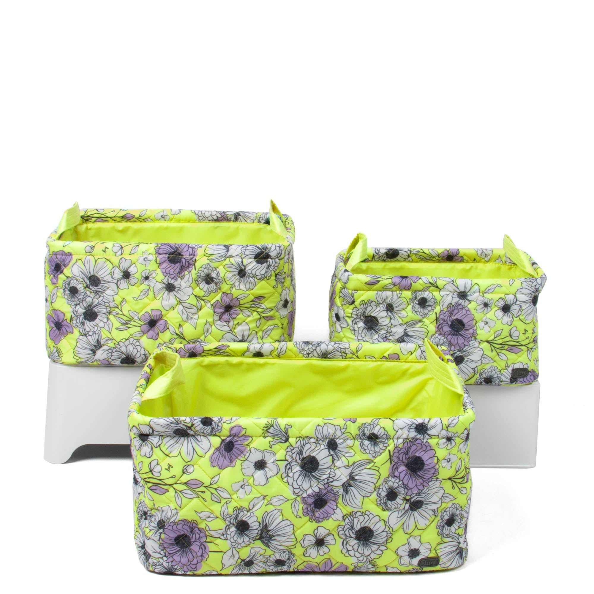 Crescendo 3pc Reversible Storage Bins - GARDENIA GREEN - Crescendo_GardeniaGreen_02