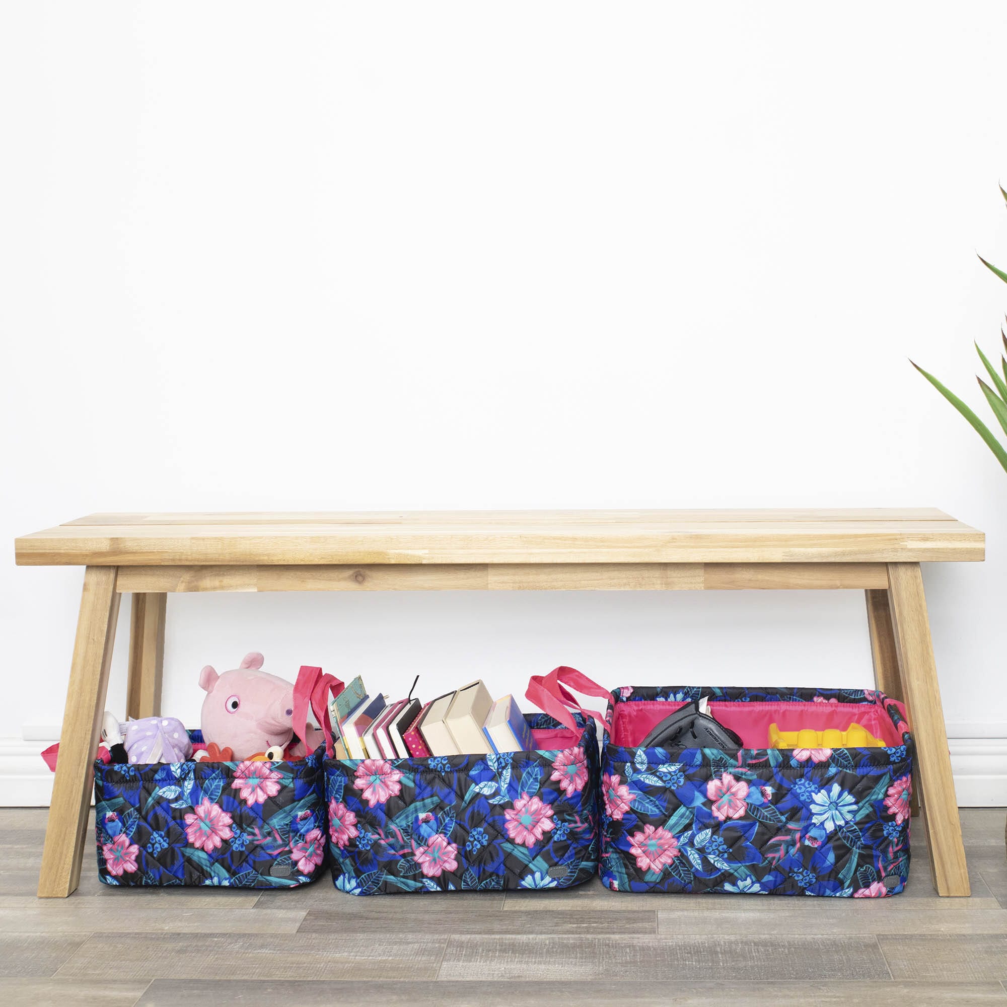 Crescendo 3pc Reversible Storage Bins - RESORT BLACK MAGENTA - Crescendo_Lifestyle_04