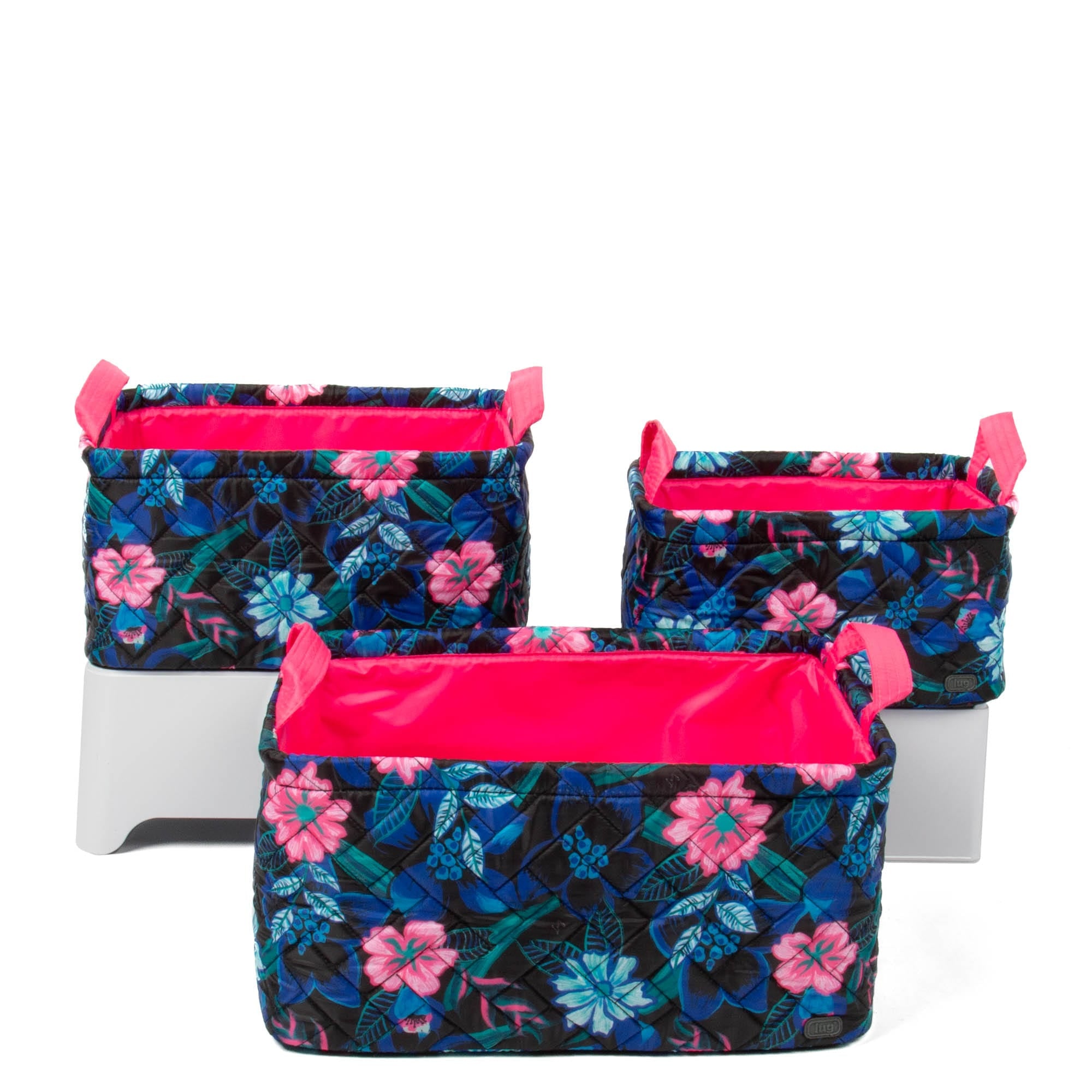 Crescendo 3pc Reversible Storage Bins - RESORT BLACK - Crescendo_ResortBlack_02