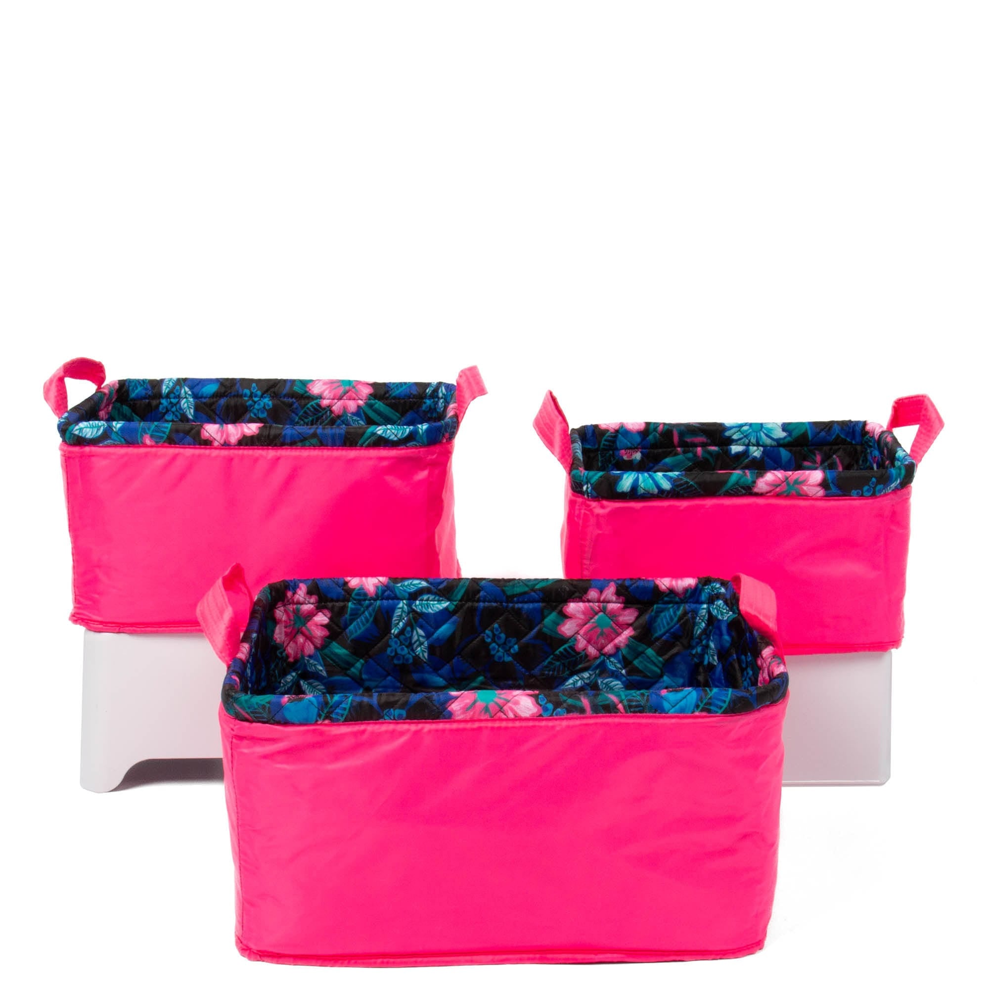 Crescendo 3pc Reversible Storage Bins - RESORT BLACK - Crescendo_ResortBlack_03