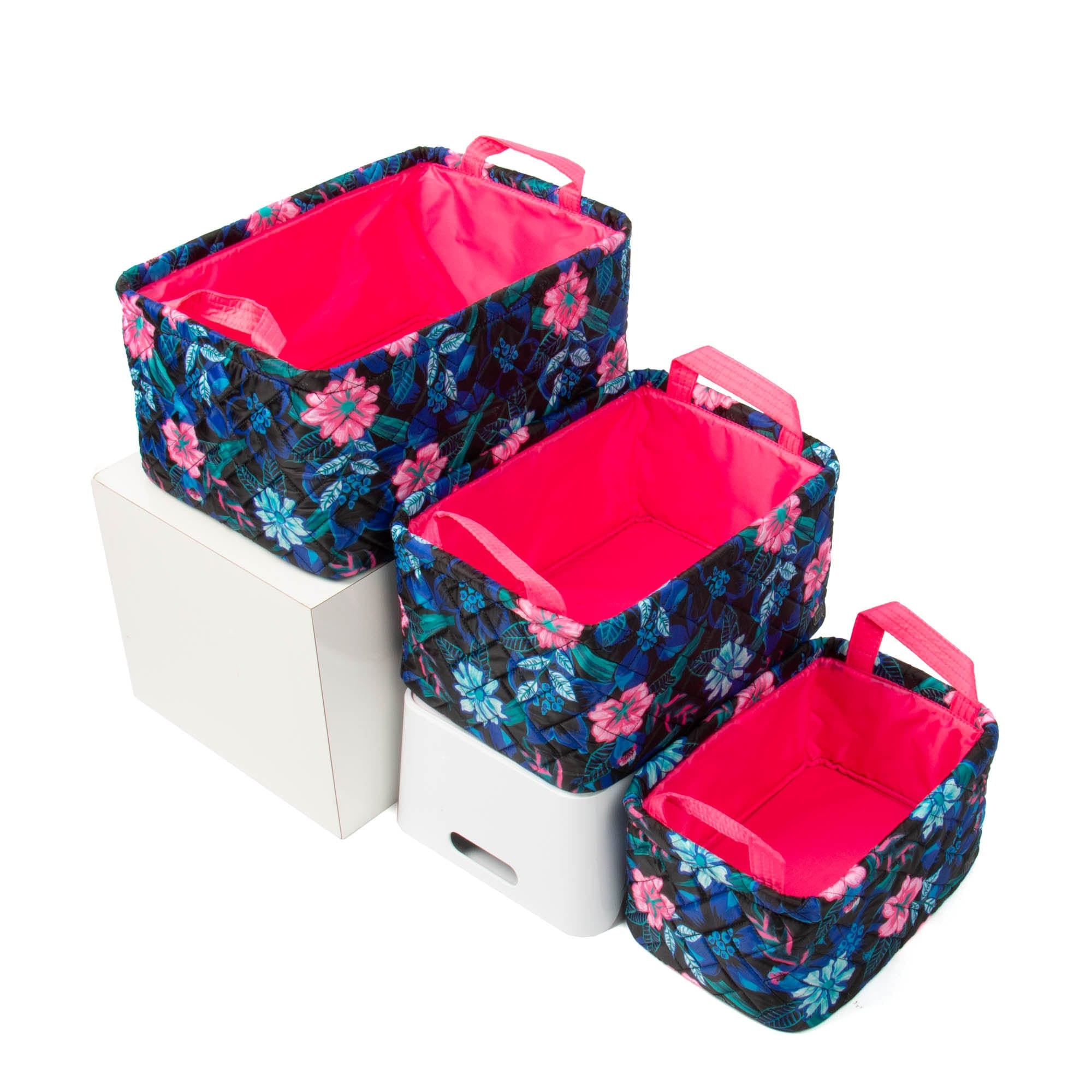 Crescendo 3pc Reversible Storage Bins - RESORT BLACK - Crescendo_ResortBlack_04
