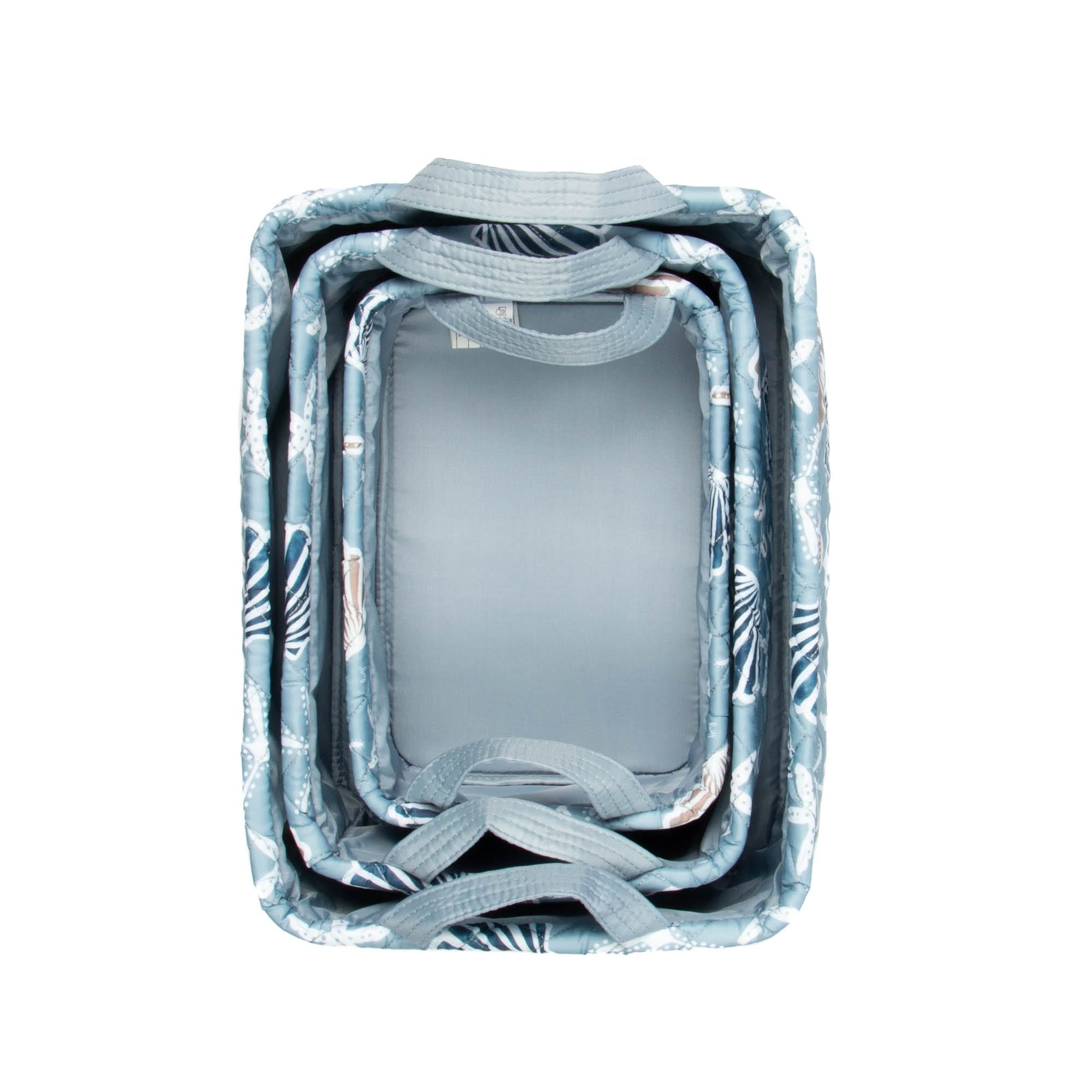 Crescendo 3pc Reversible Storage Bins - SEASHORE - Crescendo_Seashore_06