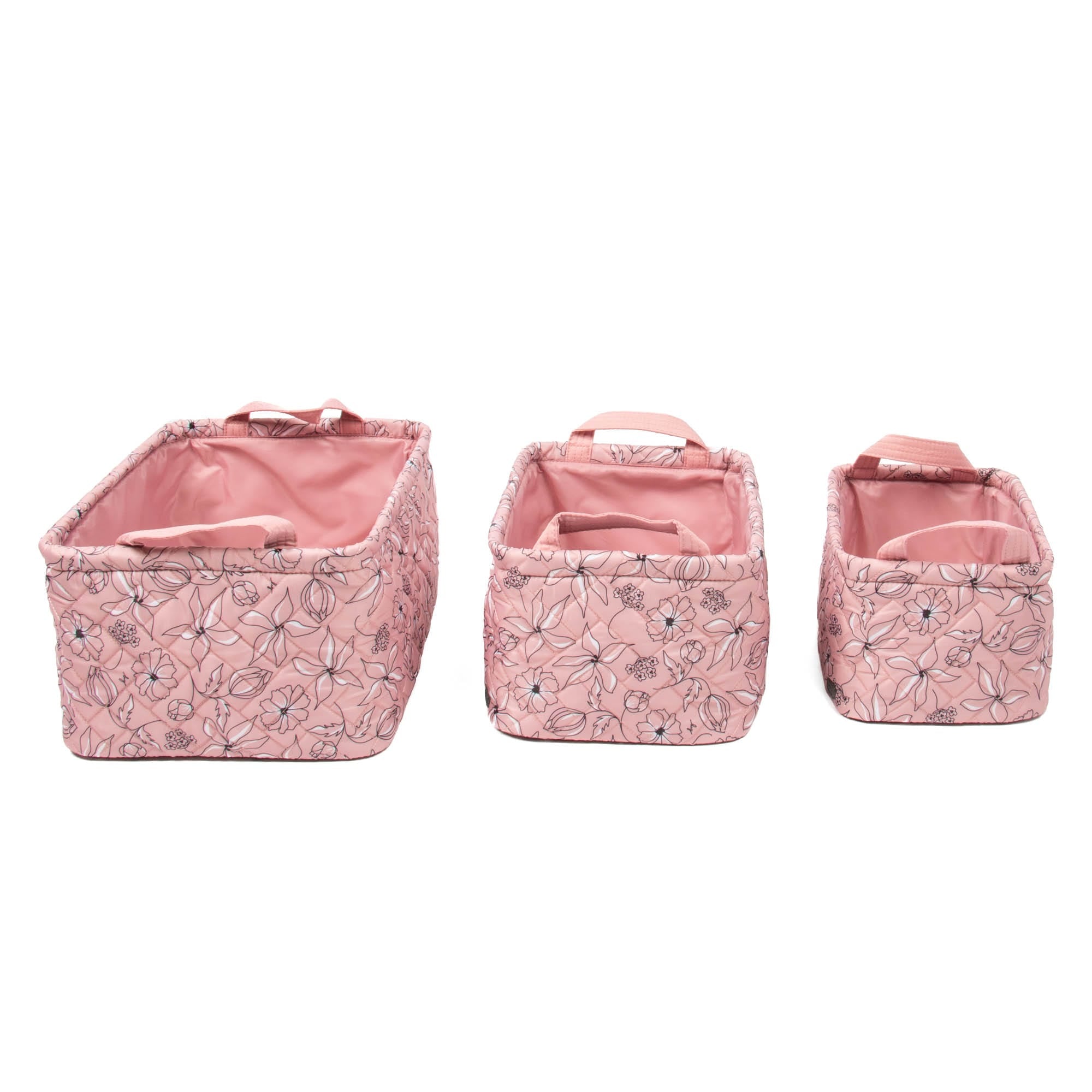 Crescendo 3pc Reversible Storage Bins - SKETCH FLORAL BLUSH - Crescendo_SketchFloralBlush_01_f2d44049-9248-4b6a-b8d2-3cab7f315806