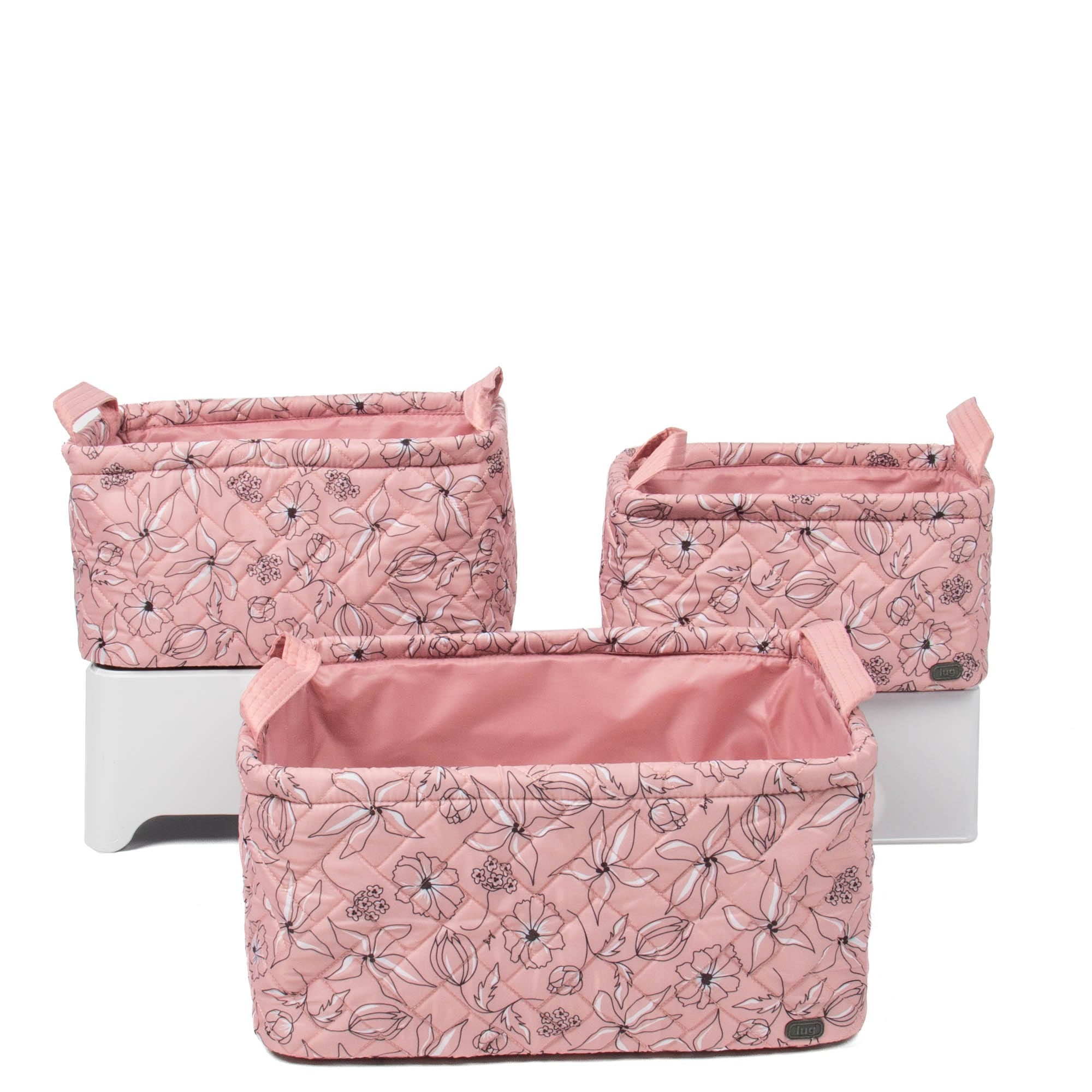 Crescendo 3pc Reversible Storage Bins - SKETCH FLORAL BLUSH - Crescendo_SketchFloralBlush_02_02ceabc8-7e12-466c-9a82-ce6ee264b97d