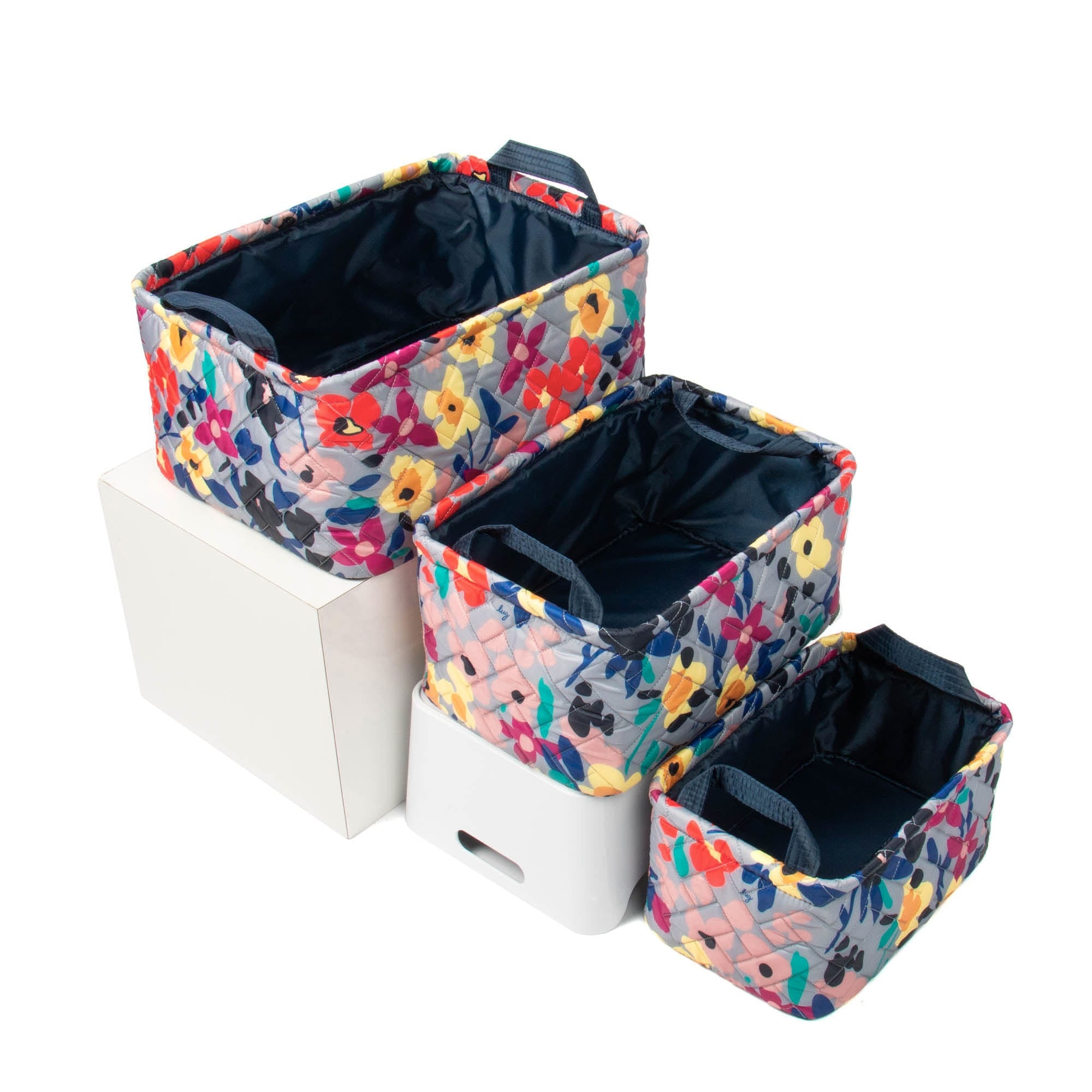Crescendo 3pc Reversible Storage Bins - WILDFLOWER MULTI - Crescendo_WildflowerMulti_04