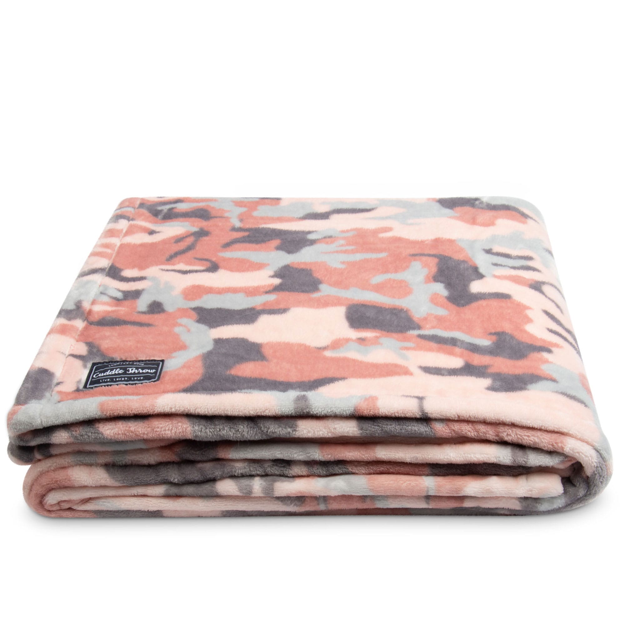 Cuddle Throw Blanket - CAMO ROSE - CuddleThrow_CamoRose_01_rgk075