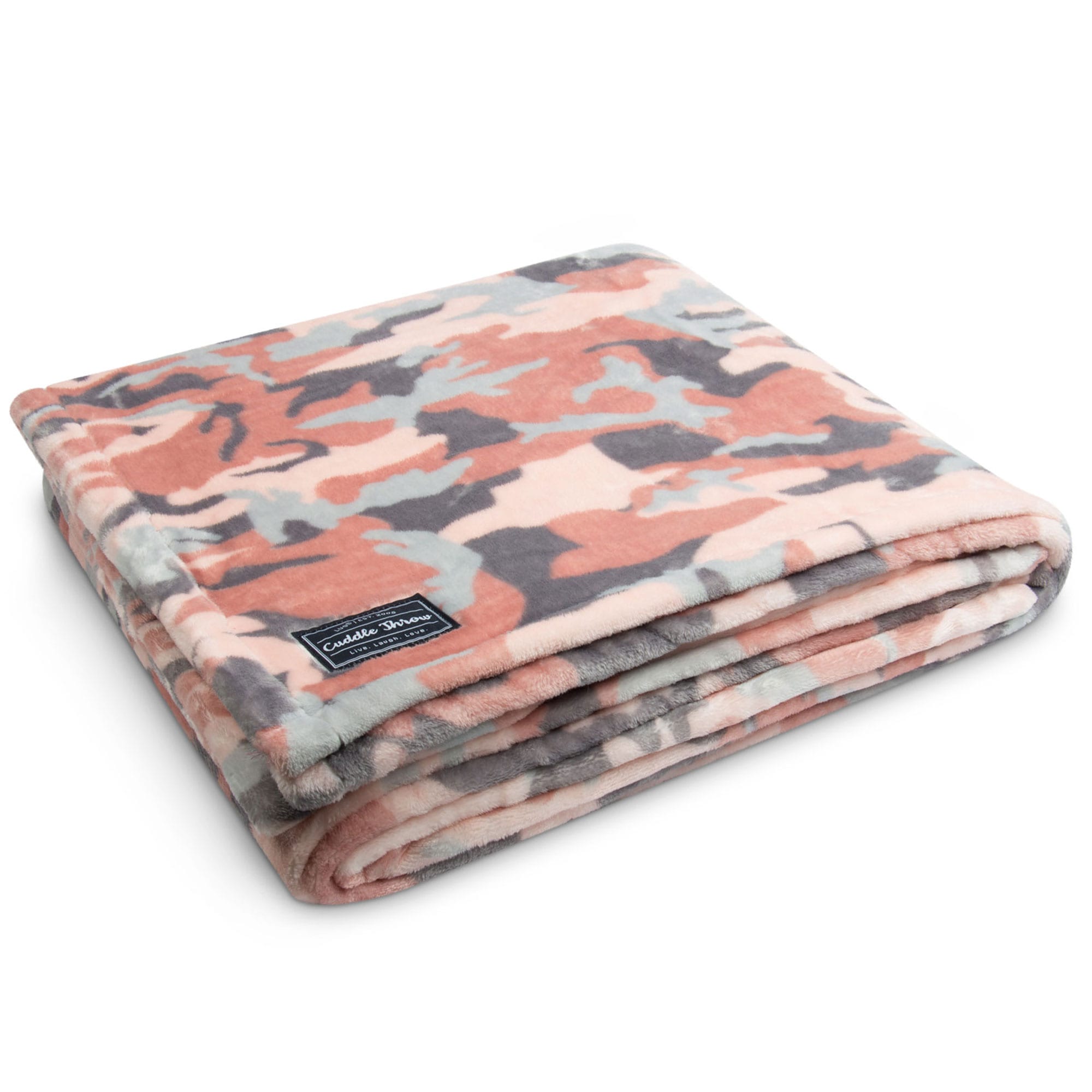 Cuddle Throw Blanket - CAMO ROSE - CuddleThrow_CamoRose_02_qd6dby