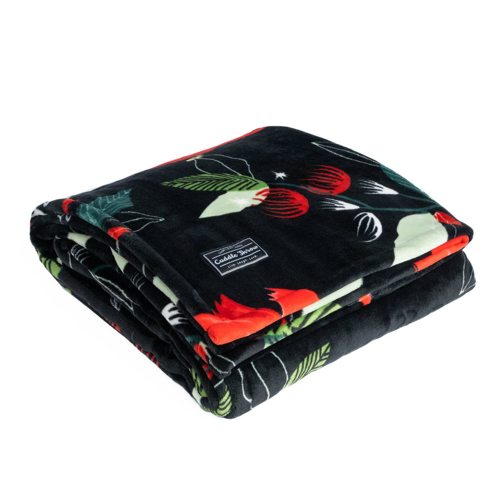 Cuddle Throw Blanket - CARDINALS BLACK - CuddleThrow_CardinalsBlack_02