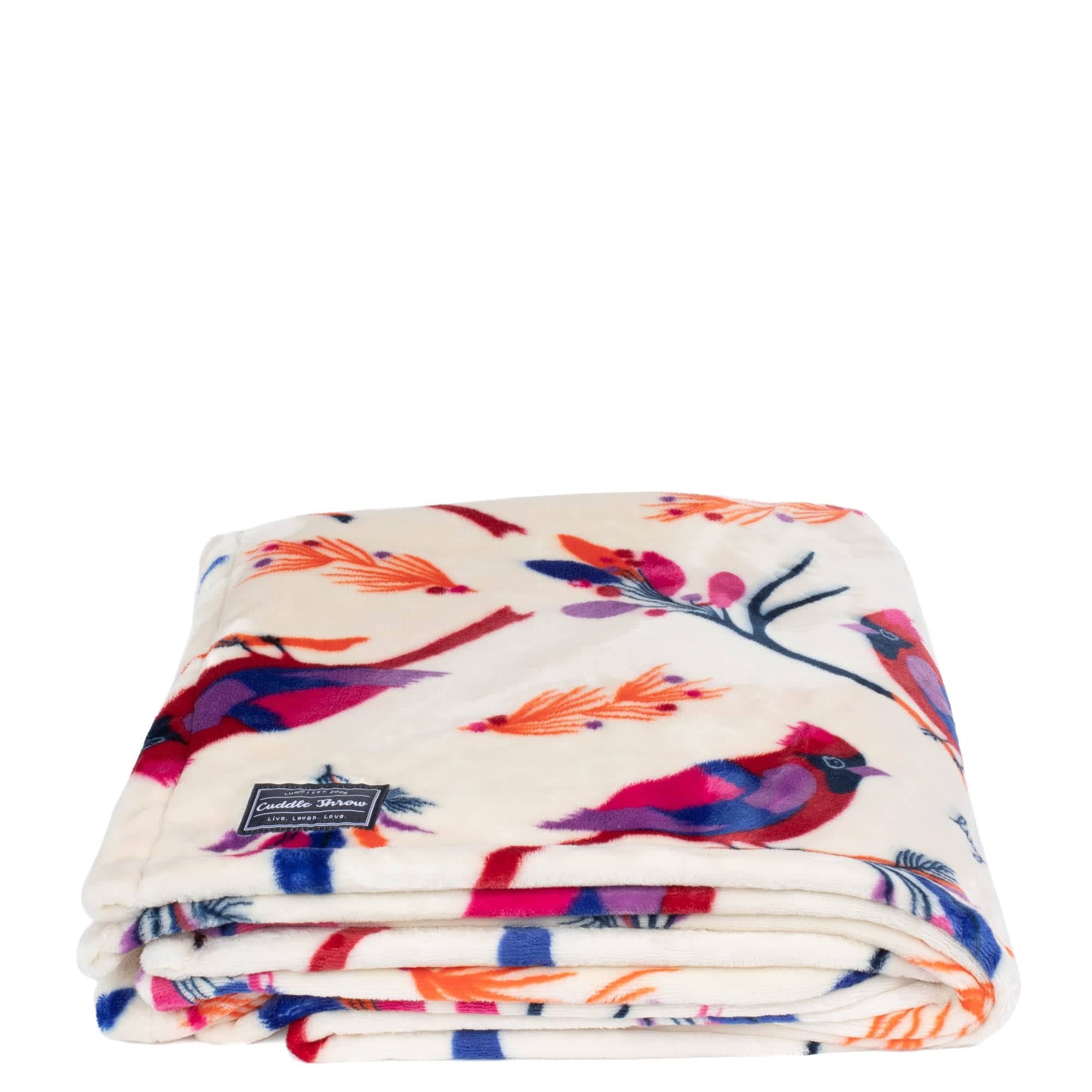 Cuddle Throw Blanket - CARDINALS CREAM - CuddleThrow_CardinalsCream_01
