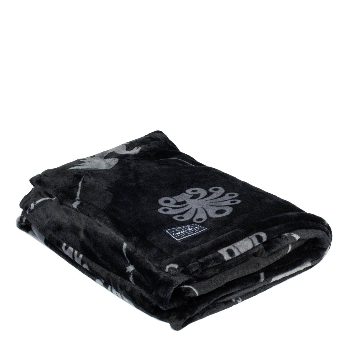 Cuddle Throw Blanket - DRAGON BLACK - CuddleThrow_DragonBlack_022