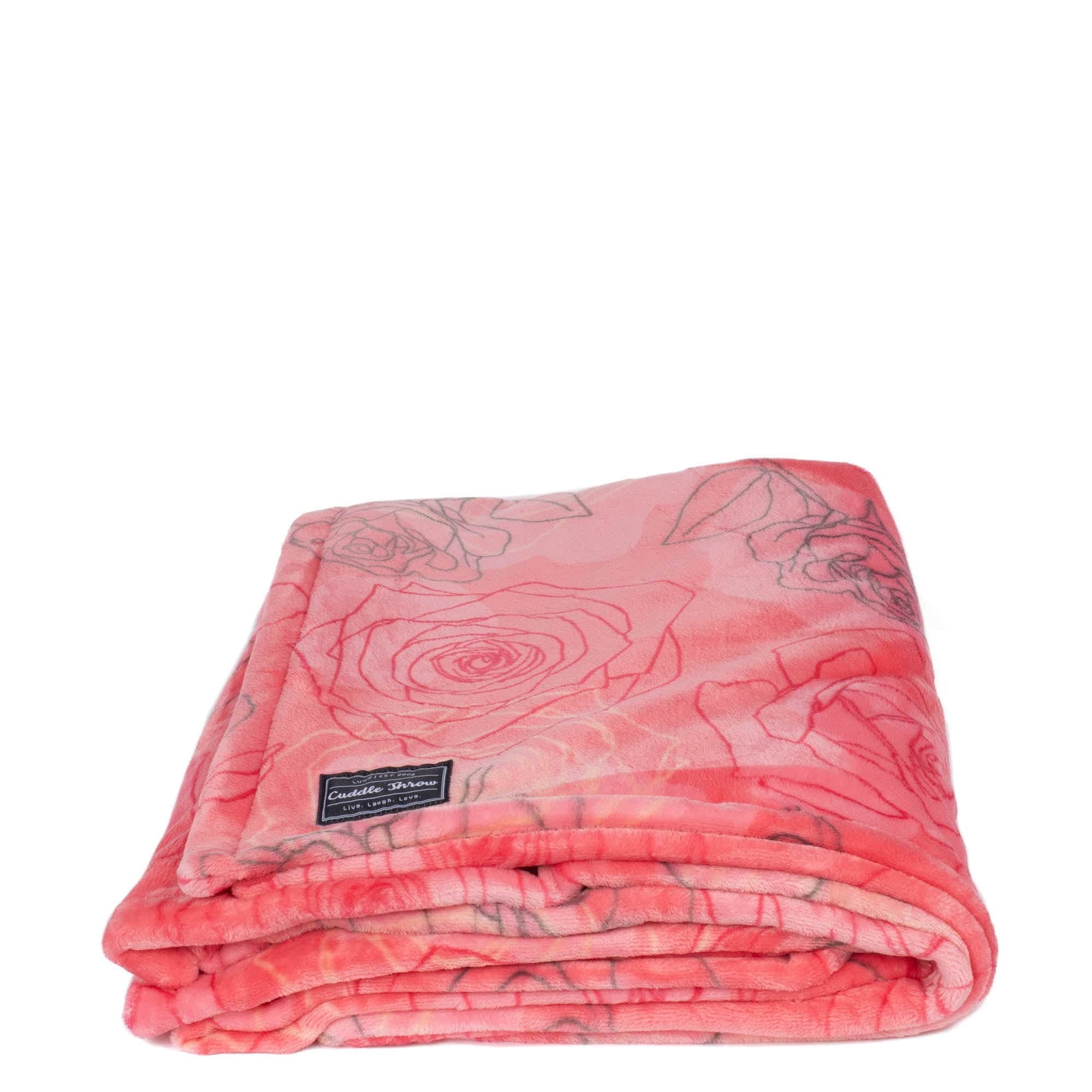 Cuddle Throw Blanket - SERENITY ROSE - CuddleThrow_SerenityRose_01