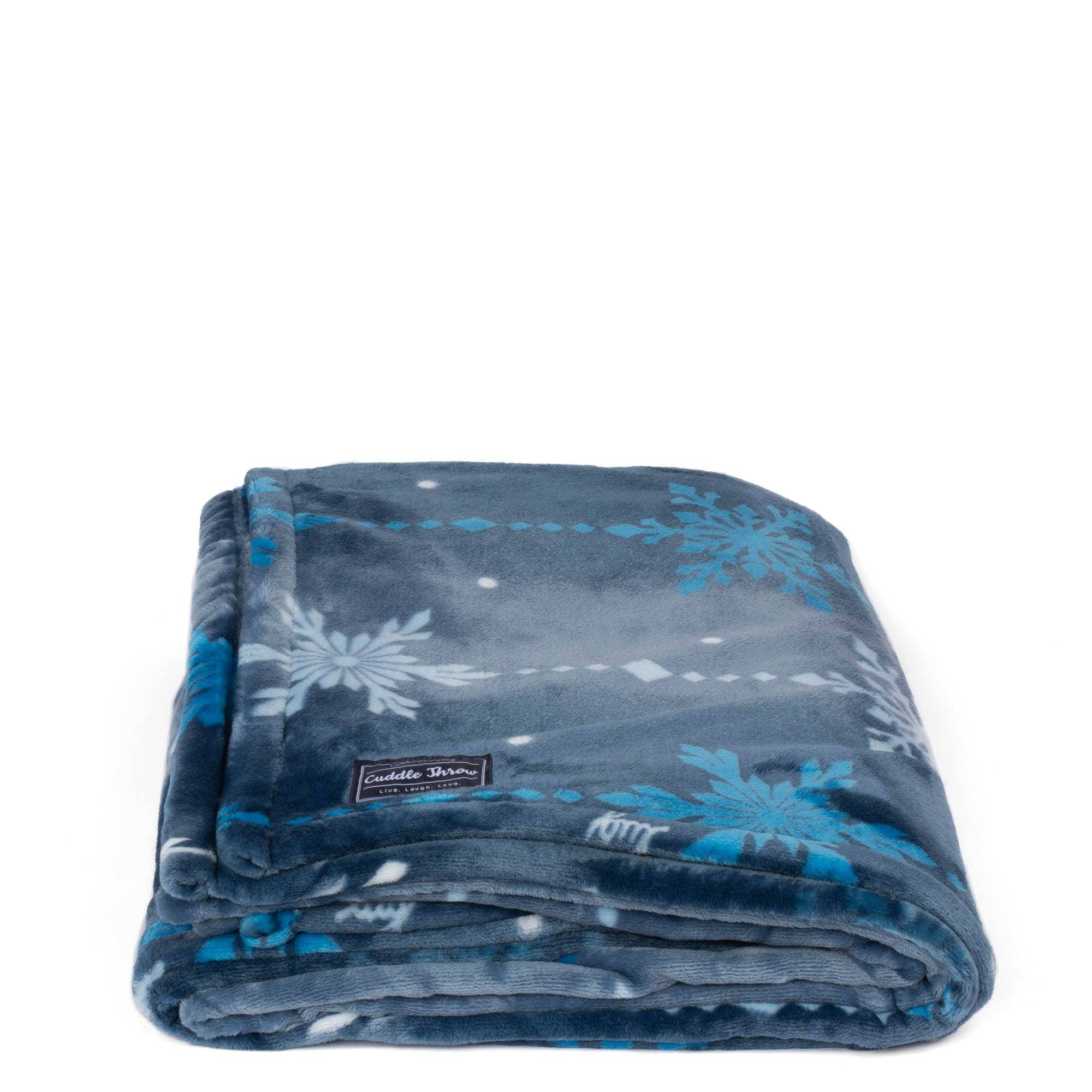 Cuddle Throw Blanket - SERENITY ROSE - CuddleThrow_SnowflakeNavy_01_f1dc6298-a0cd-4b1e-90f5-0edce3d7d7e1