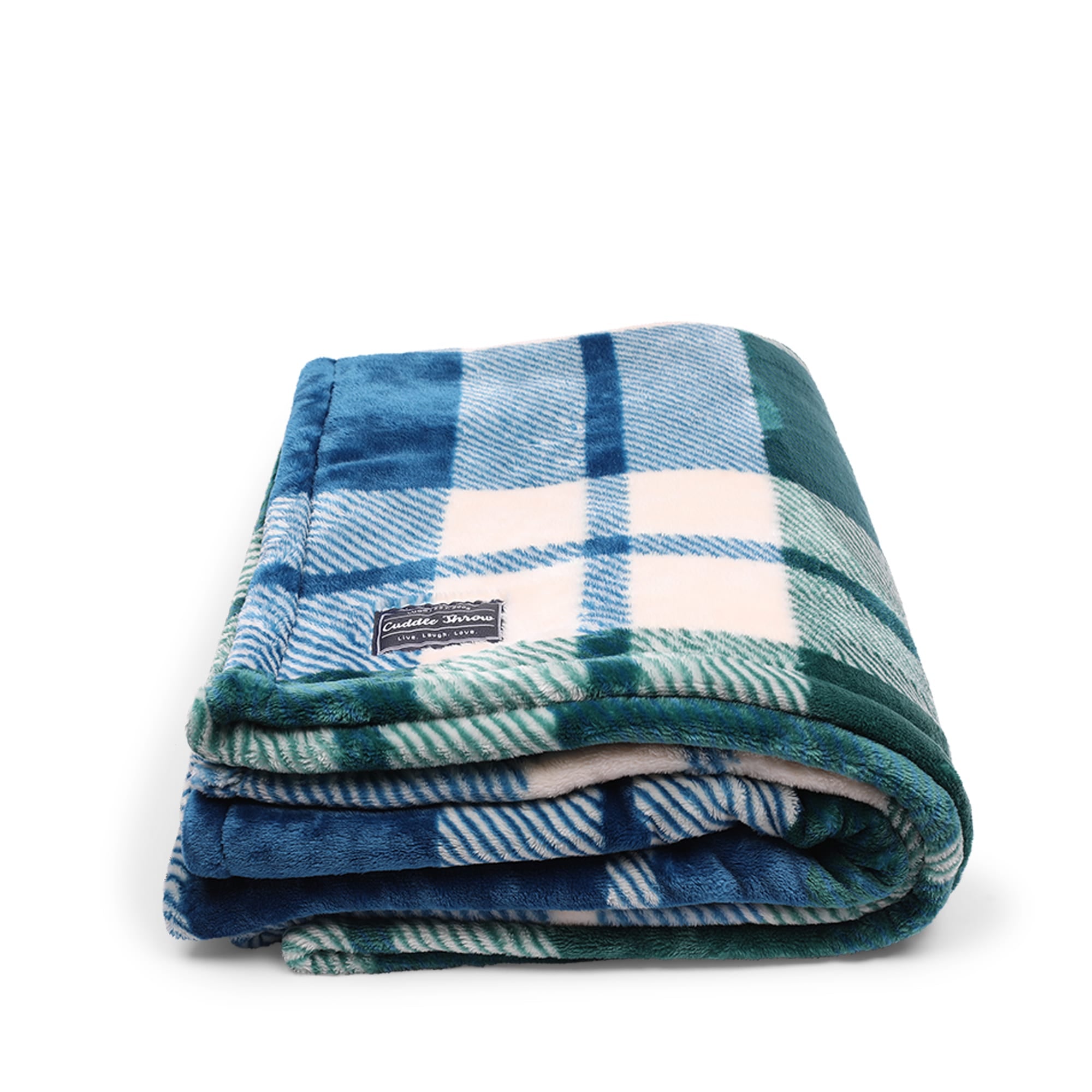 Cuddle Throw Blanket - FLANNEL PLAID NAVY - Cuddle_20Throw_FlannelPlaid_01