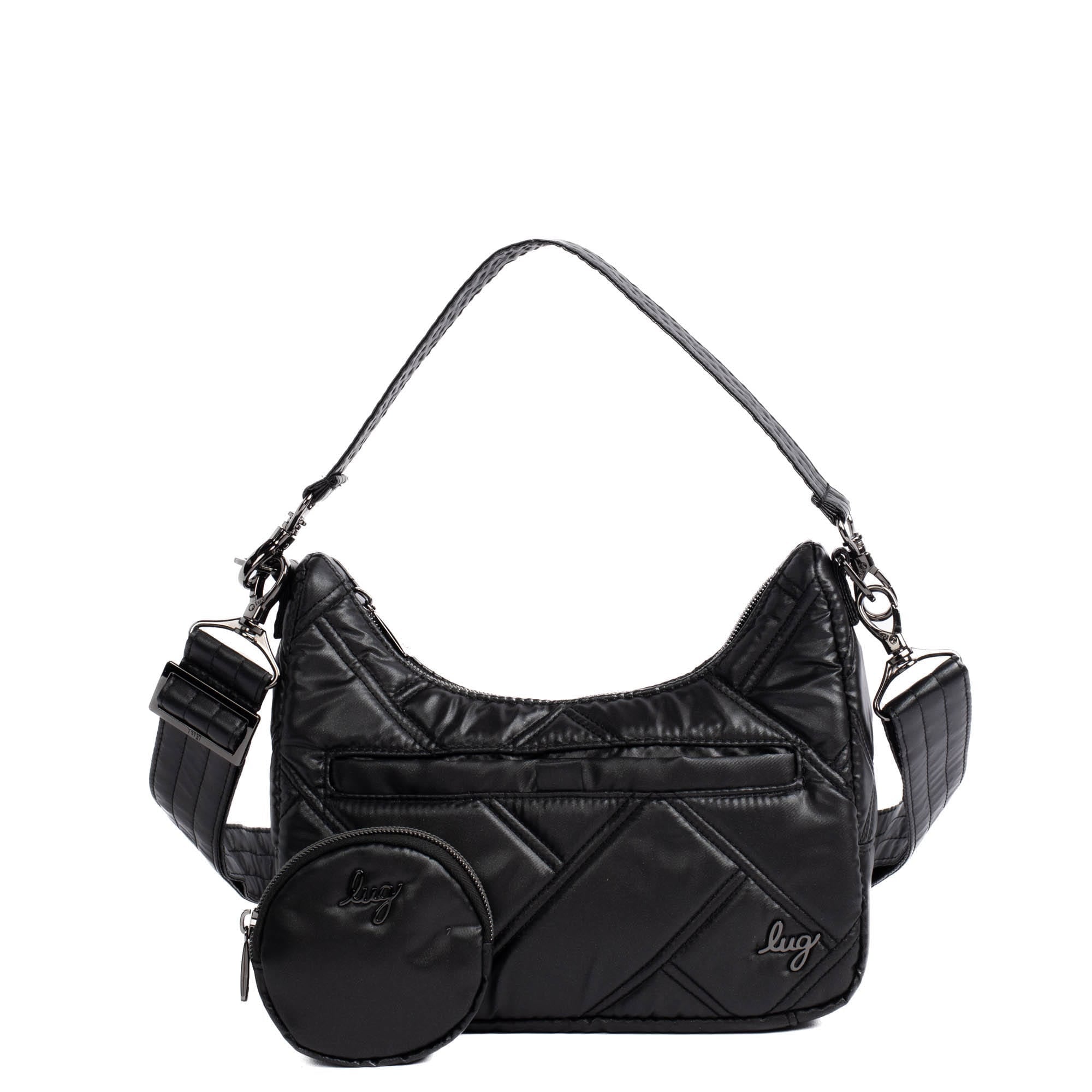 Curtsy Mini Crossbody Bag - METALLIC BLACK - CurtsyMini_MetallicBlack_01