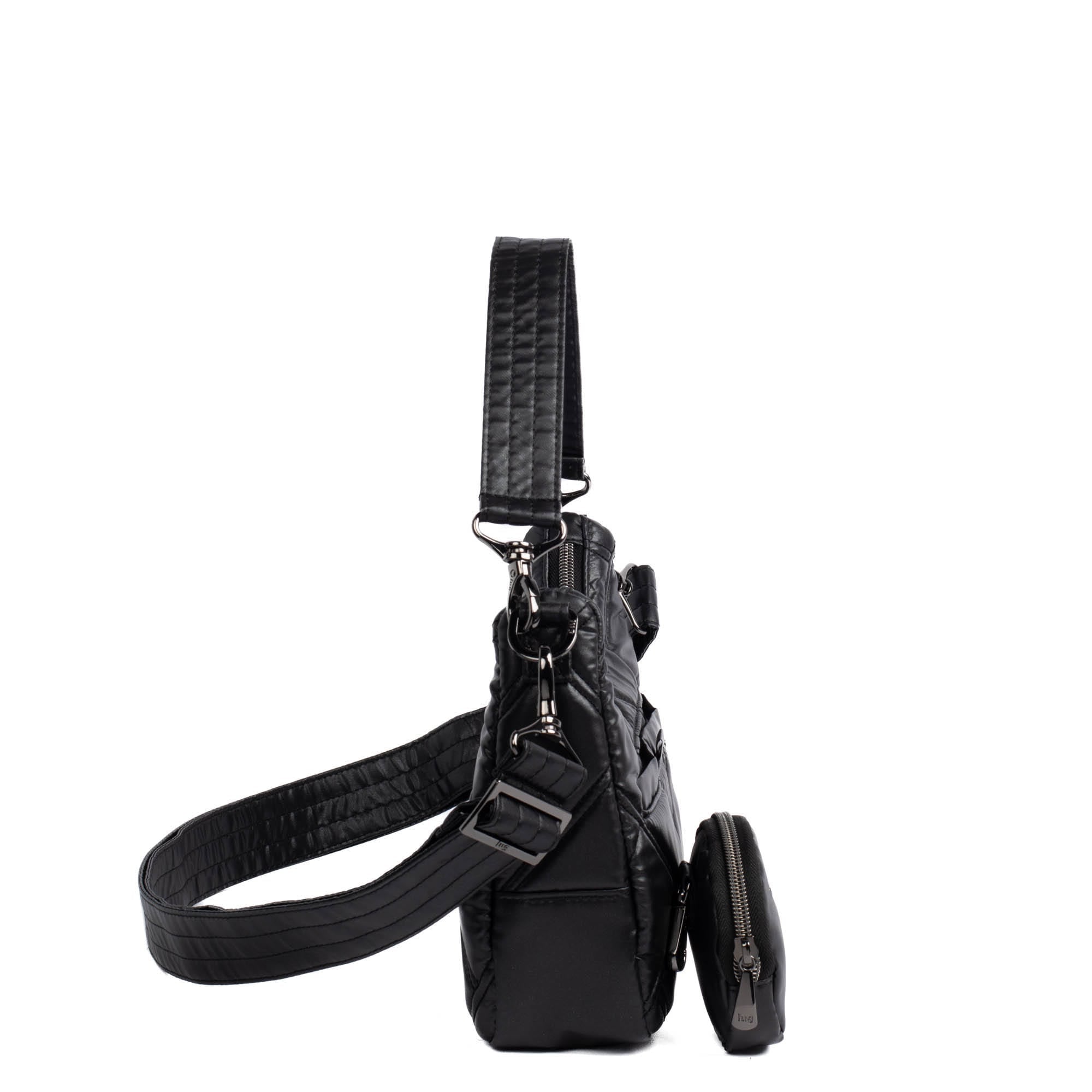 Curtsy Mini Crossbody Bag - METALLIC BLACK - CurtsyMini_MetallicBlack_03