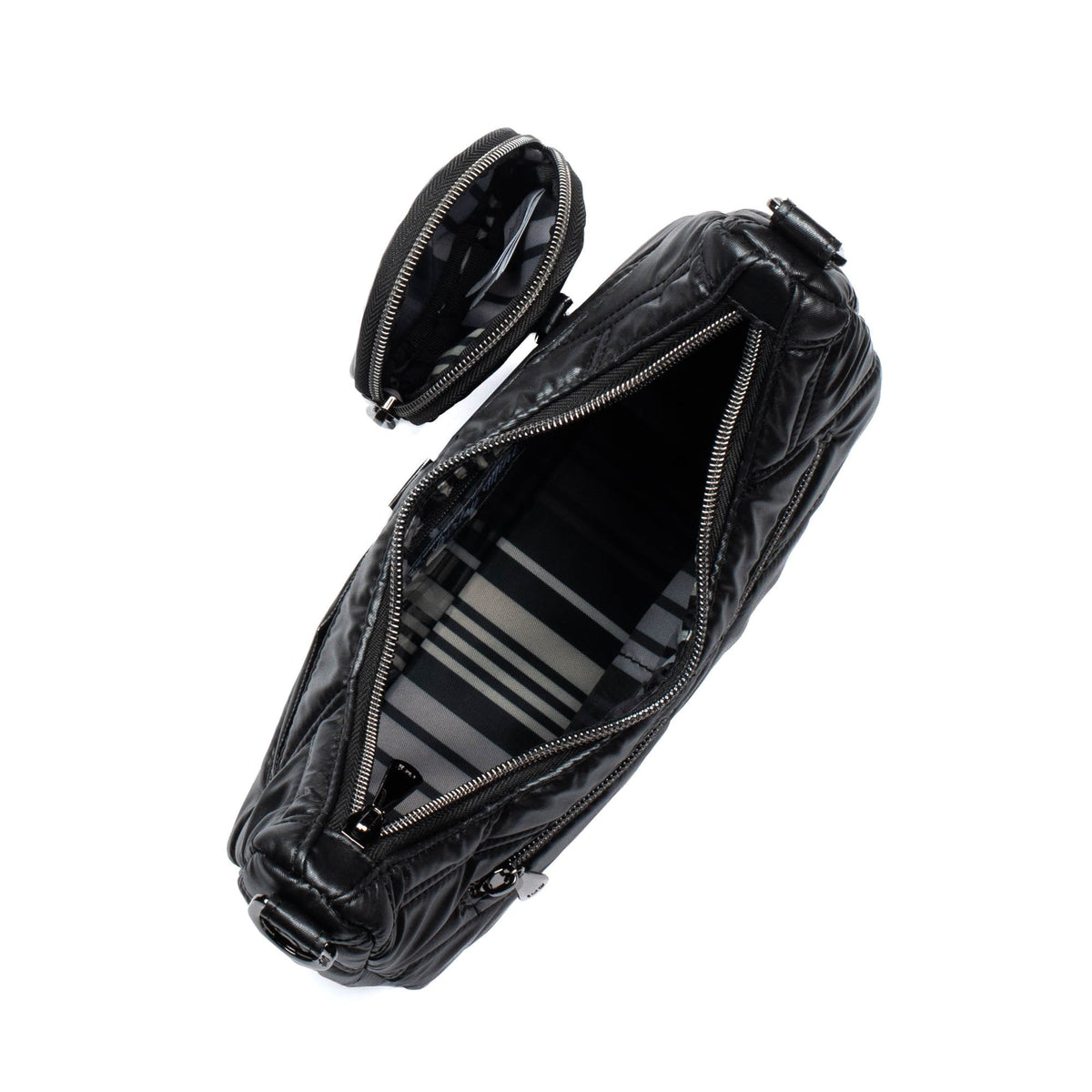 Curtsy Mini Crossbody Bag - METALLIC BLACK - CurtsyMini_MetallicBlack_05