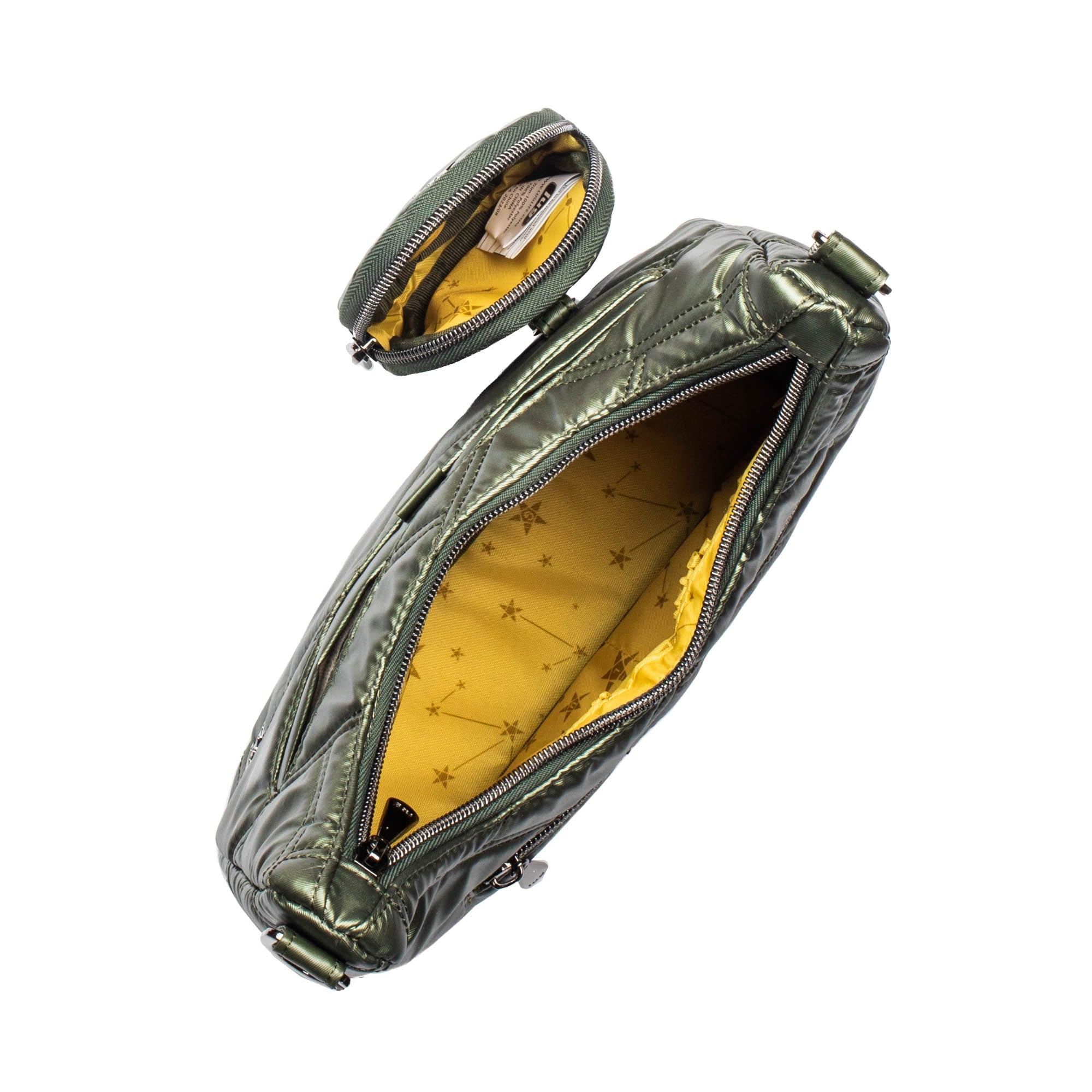 Curtsy Mini Crossbody Bag - METALLIC OLIVE - CurtsyMini_MetallicOlive_05