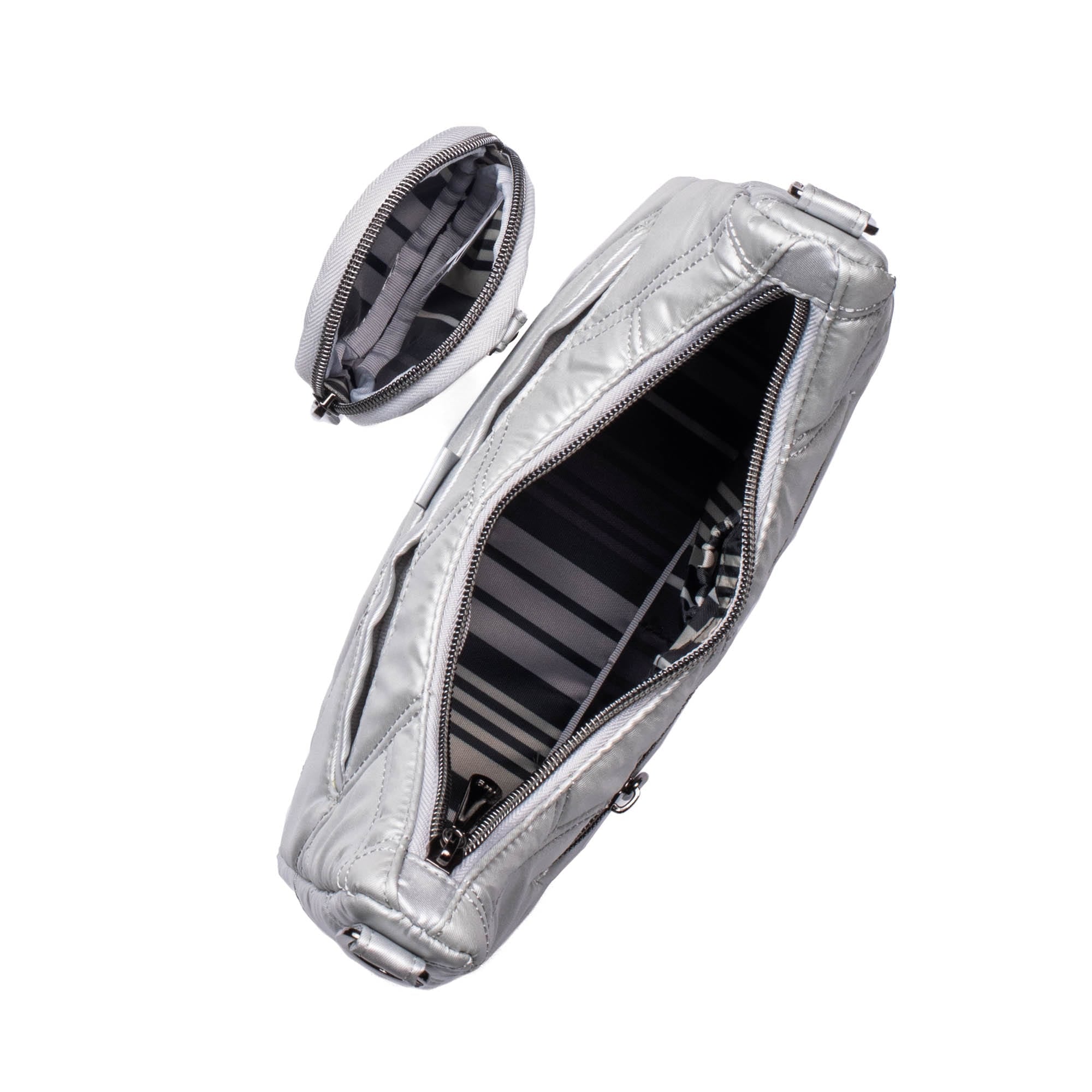 Curtsy Mini Crossbody Bag - METALLIC SILVER - CurtsyMini_MetallicSilver_05