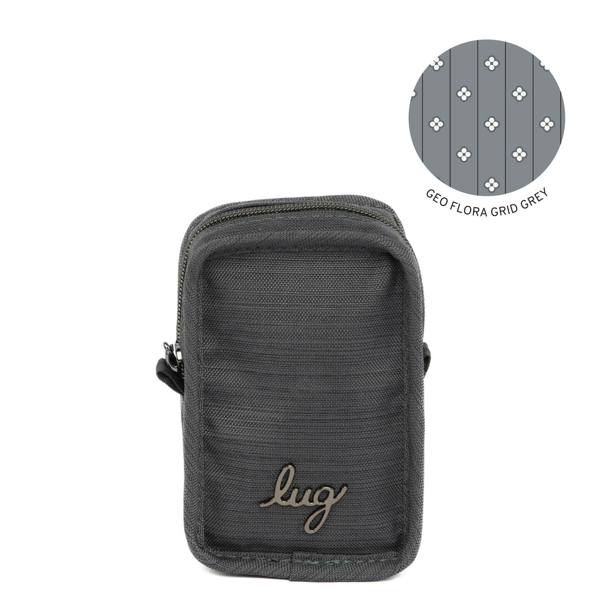 Drizzle Mini Zip Storage Pouch - BRUSHED GREY - DRIZZLE-BRUSHED-GREY