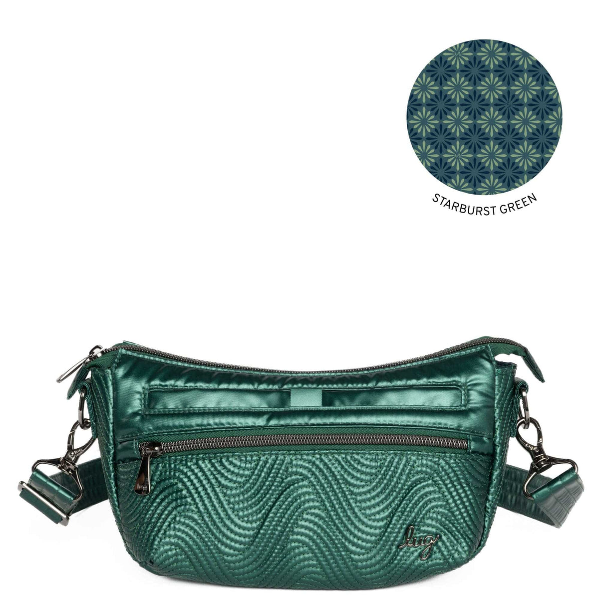 Dash Classic Crossbody - METALLIC WICKEDLY GREEN - Dash_MetallicWickedlyGreen