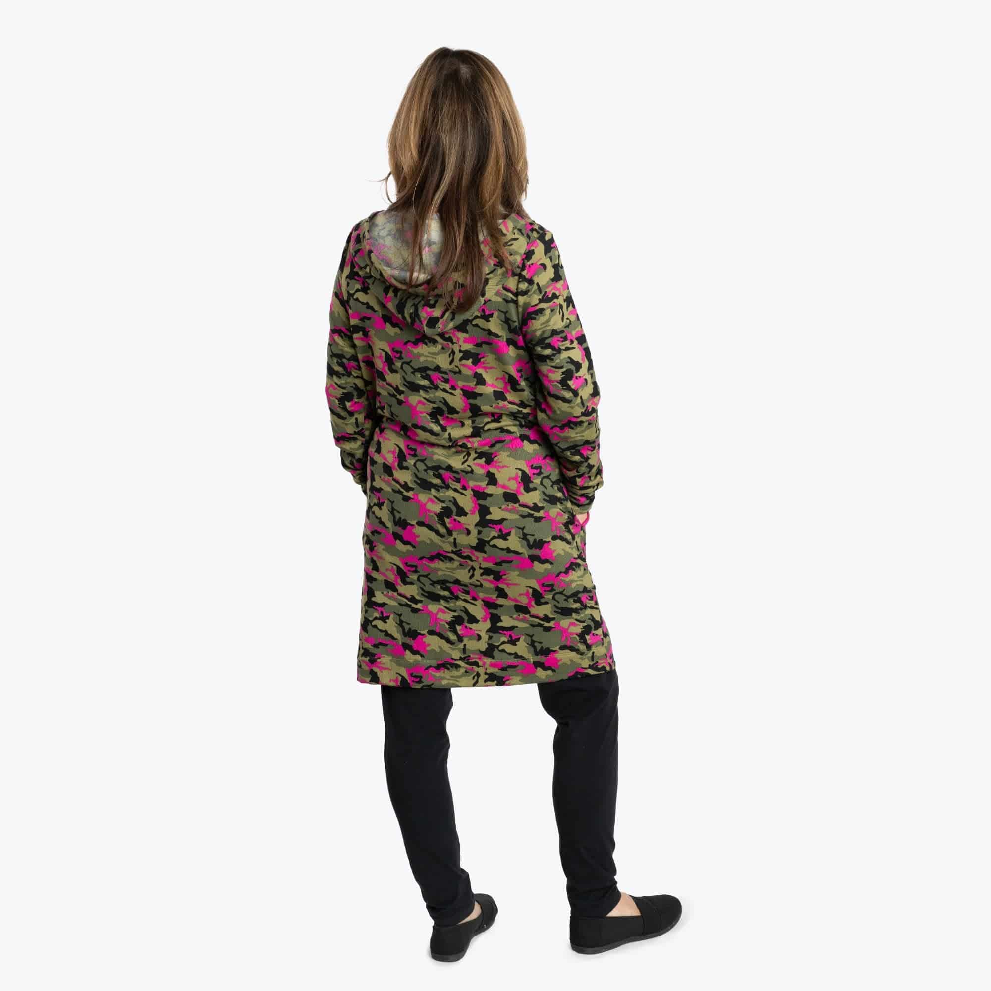 Dilly Dally Brushed Sweater Knit Lounge Dress - CAMO ORCHID - DillyDallyLoungeDress_CamoOrchid_02