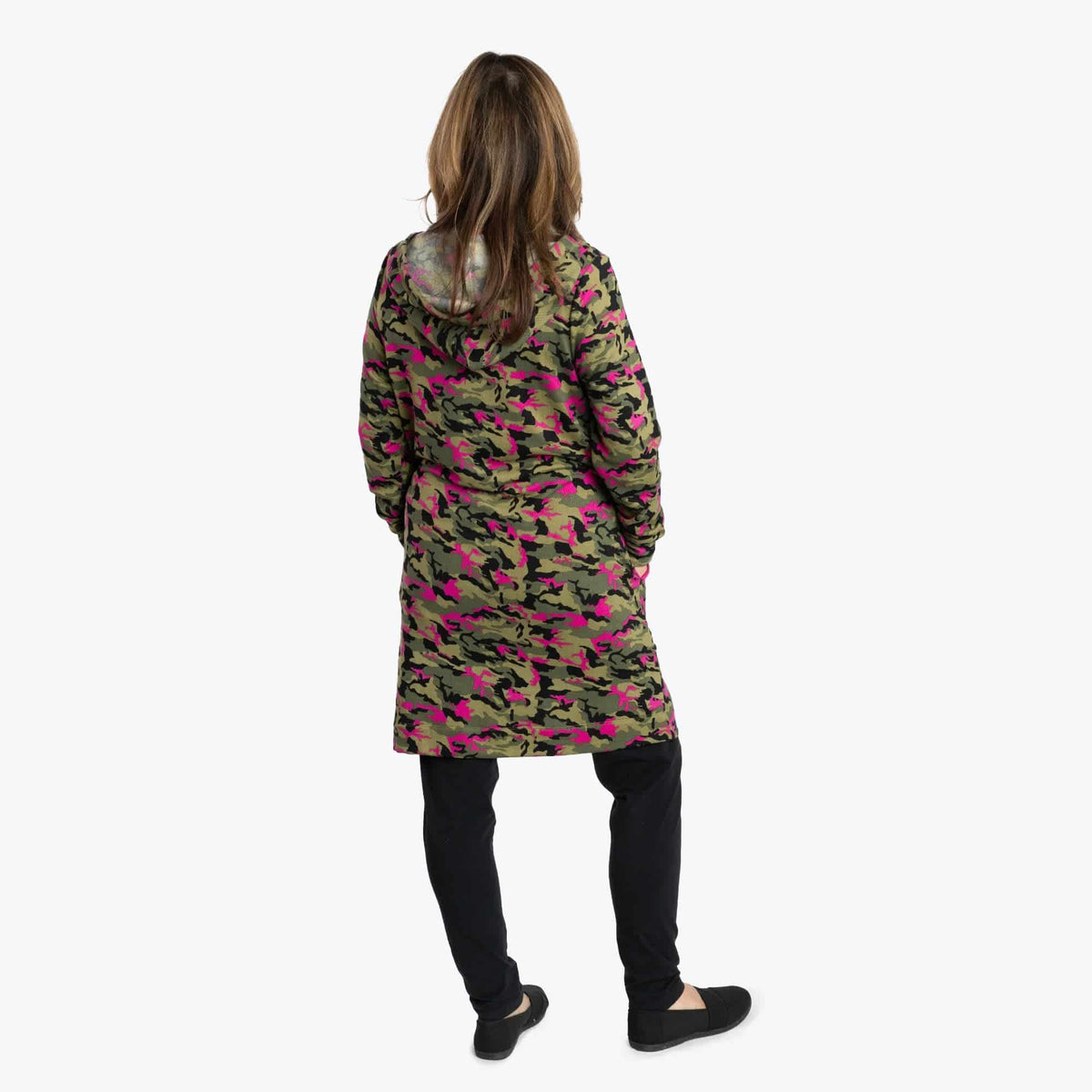 Dilly Dally Brushed Sweater Knit Lounge Dress - CAMO ORCHID - DillyDallyLoungeDress_CamoOrchid_02