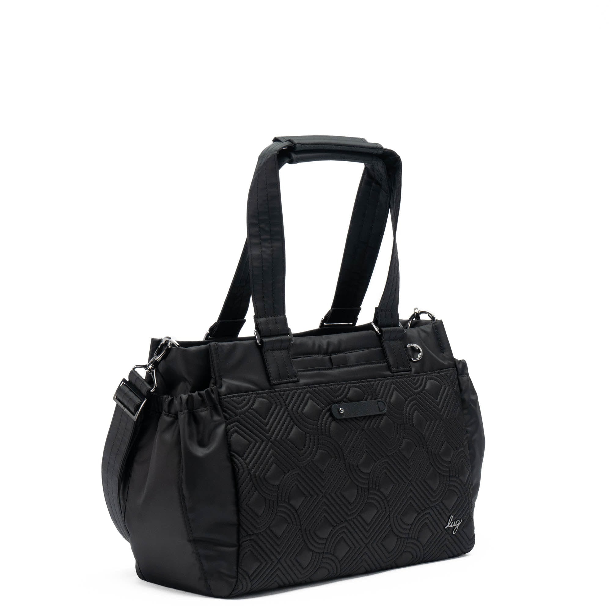 Dilly Dally Convertible Tote Bag - BLACK - DillyDally_Black_02