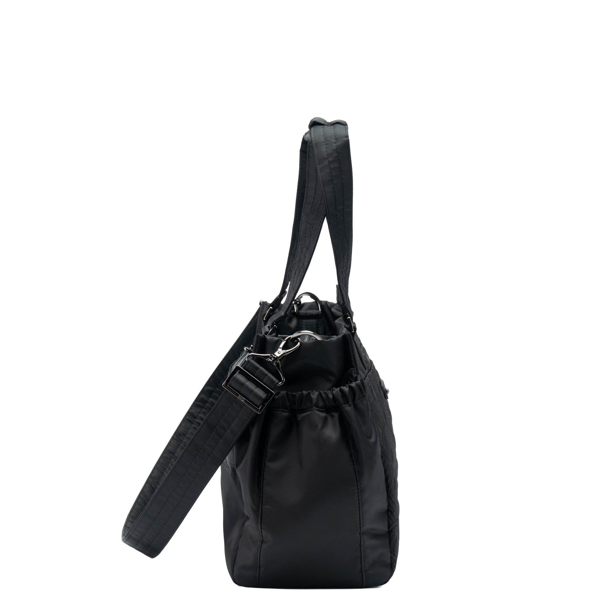 Dilly Dally Convertible Tote Bag - BLACK - DillyDally_Black_03