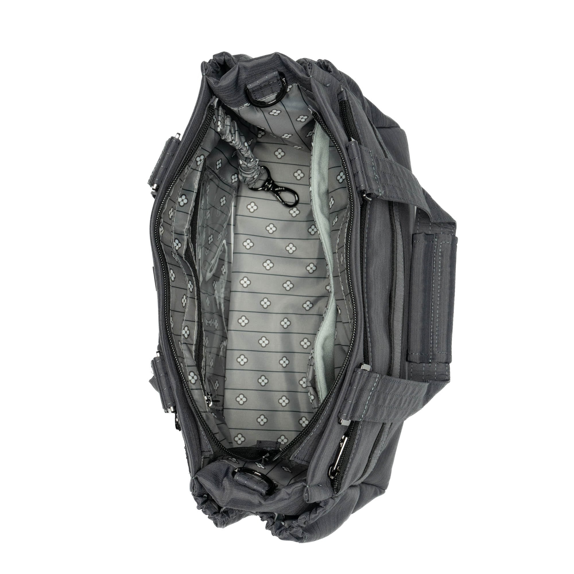 Dilly Dally Convertible Tote Bag - BRUSHED GREY - DillyDally_BrushedGrey_05