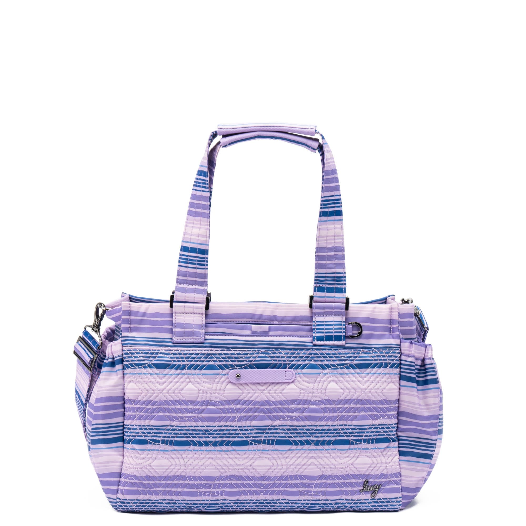 Dilly Dally Convertible Tote Bag - - DillyDally_LovewavesPurple_01_864975db-cb8f-4b13-83c8-7939f0ac7065