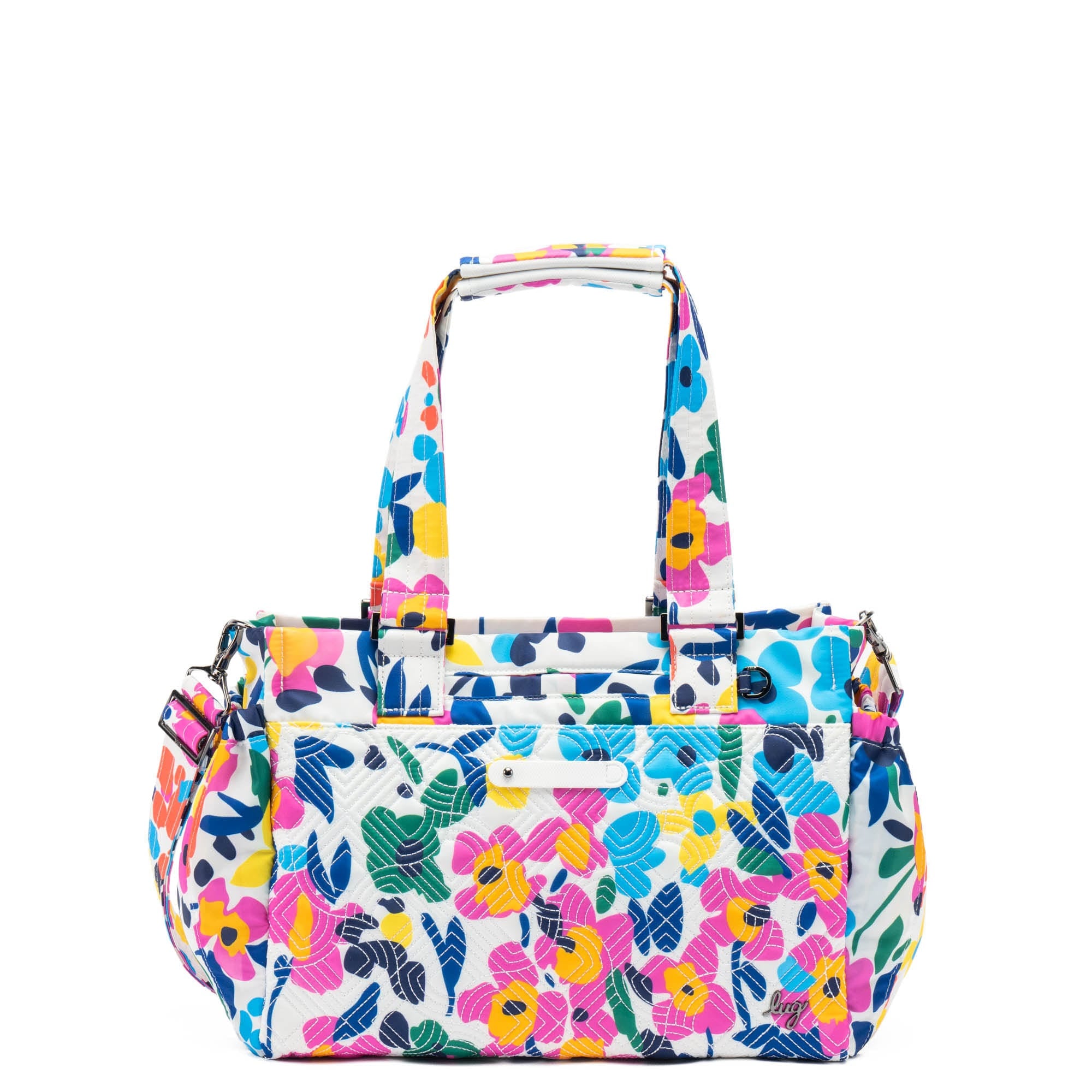 Dilly Dally Convertible Tote Bag - WILDFLOWER BRIGHTS - DillyDally_WildflowerBrights_01