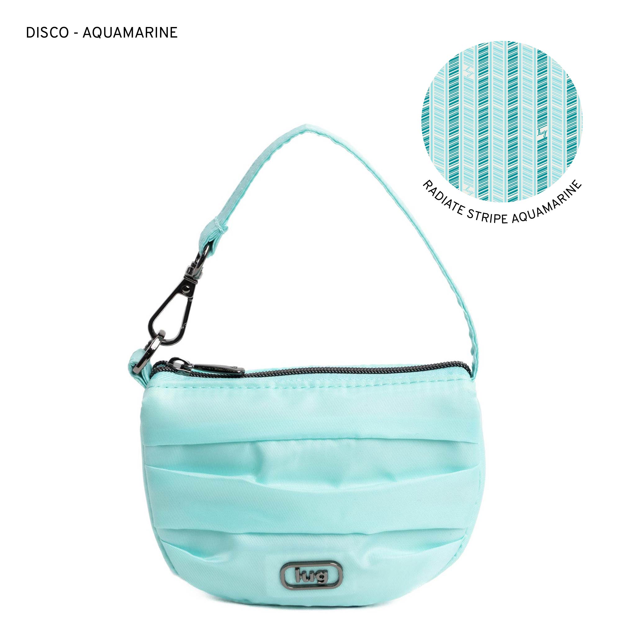 Disco Pleated Pouch - AQUAMARINE BLUE - Disco_Aquamarine_9443cf4a-d9a8-4776-a2ed-1a662ff49d98