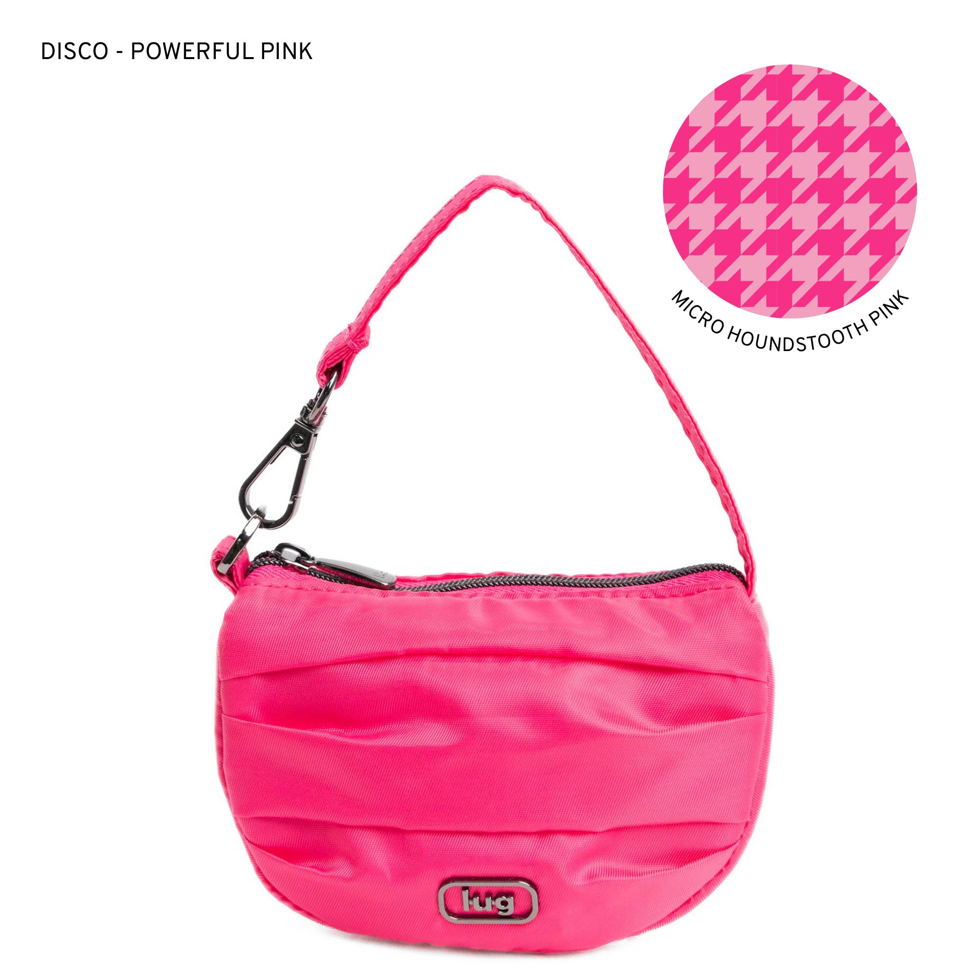 Disco Pleated Pouch - POWERFUL PINK - Disco_PowerfulPink_ee21723b-9f23-42e5-bc44-920a2e6413d8