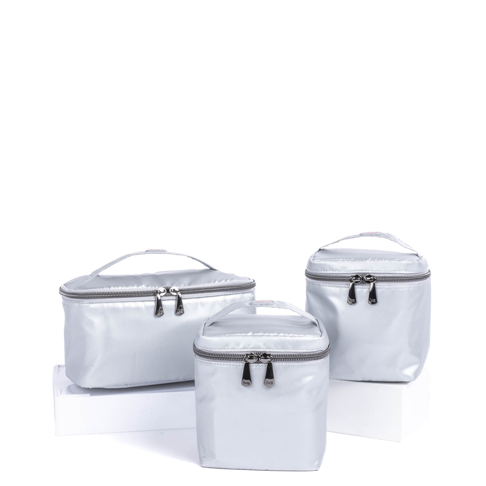 Dolly Short SE & Box Top 2pc Duo - METALLIC SILVER - DollyShort_2BoxTops_MetallicSilver_01