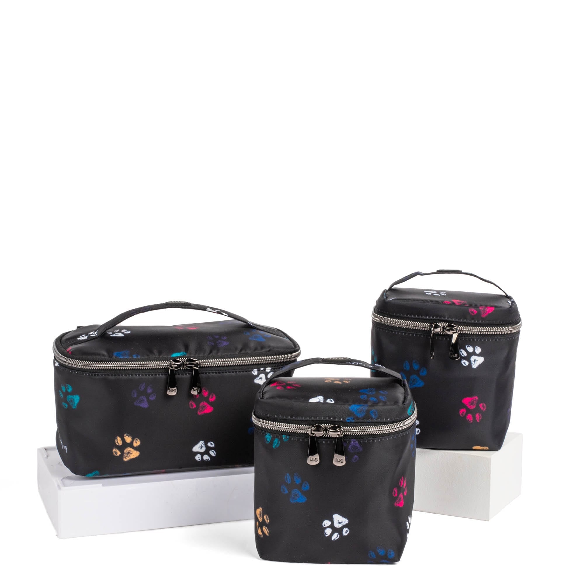Dolly Short SE & Box Top 2pc Duo - PAWS BLACK - DollyShort_2BoxTops_PawsBlack_01
