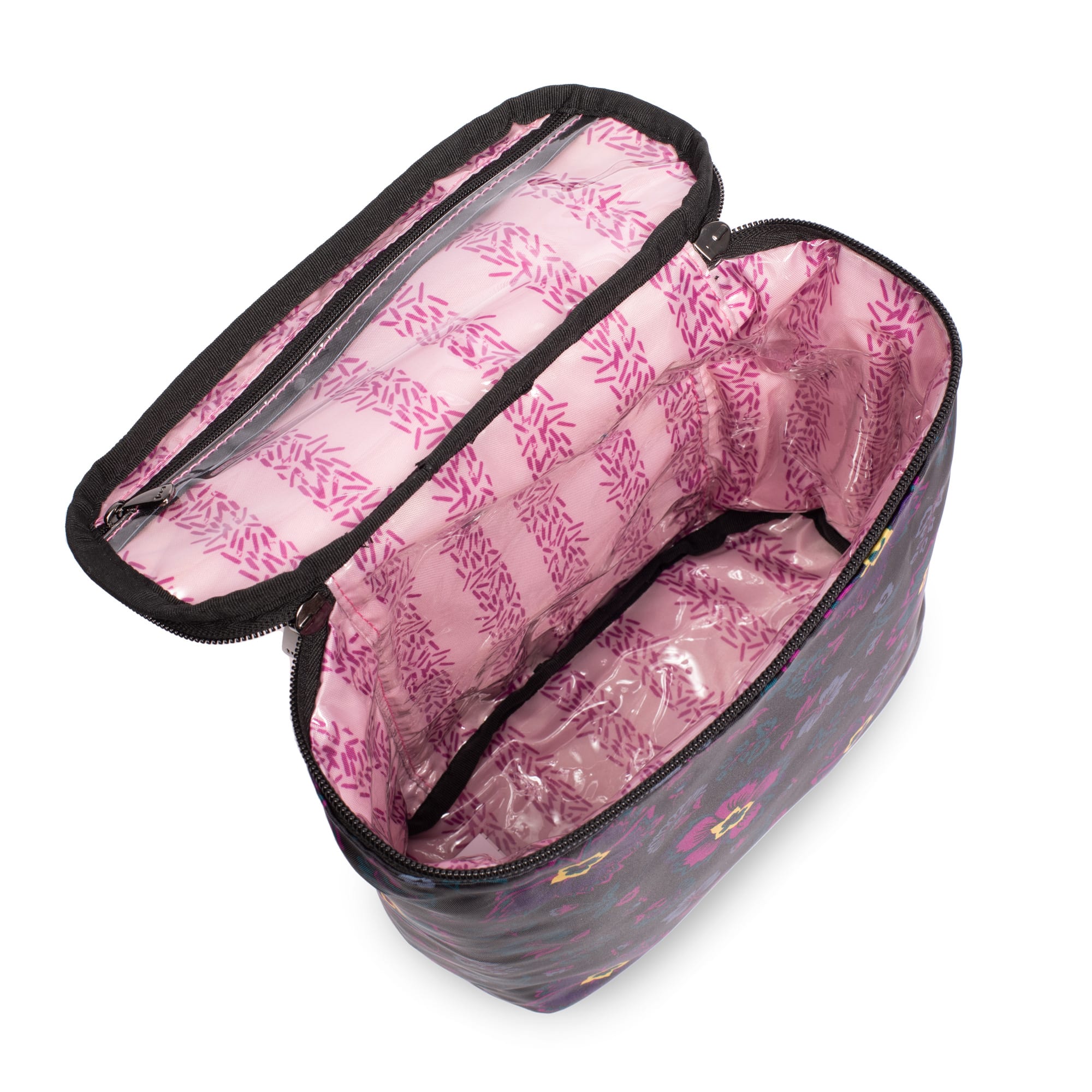 Dolly Cosmetic Case - BOHO FLORAL BLACK - Dolly_BohoFloralBlack_05
