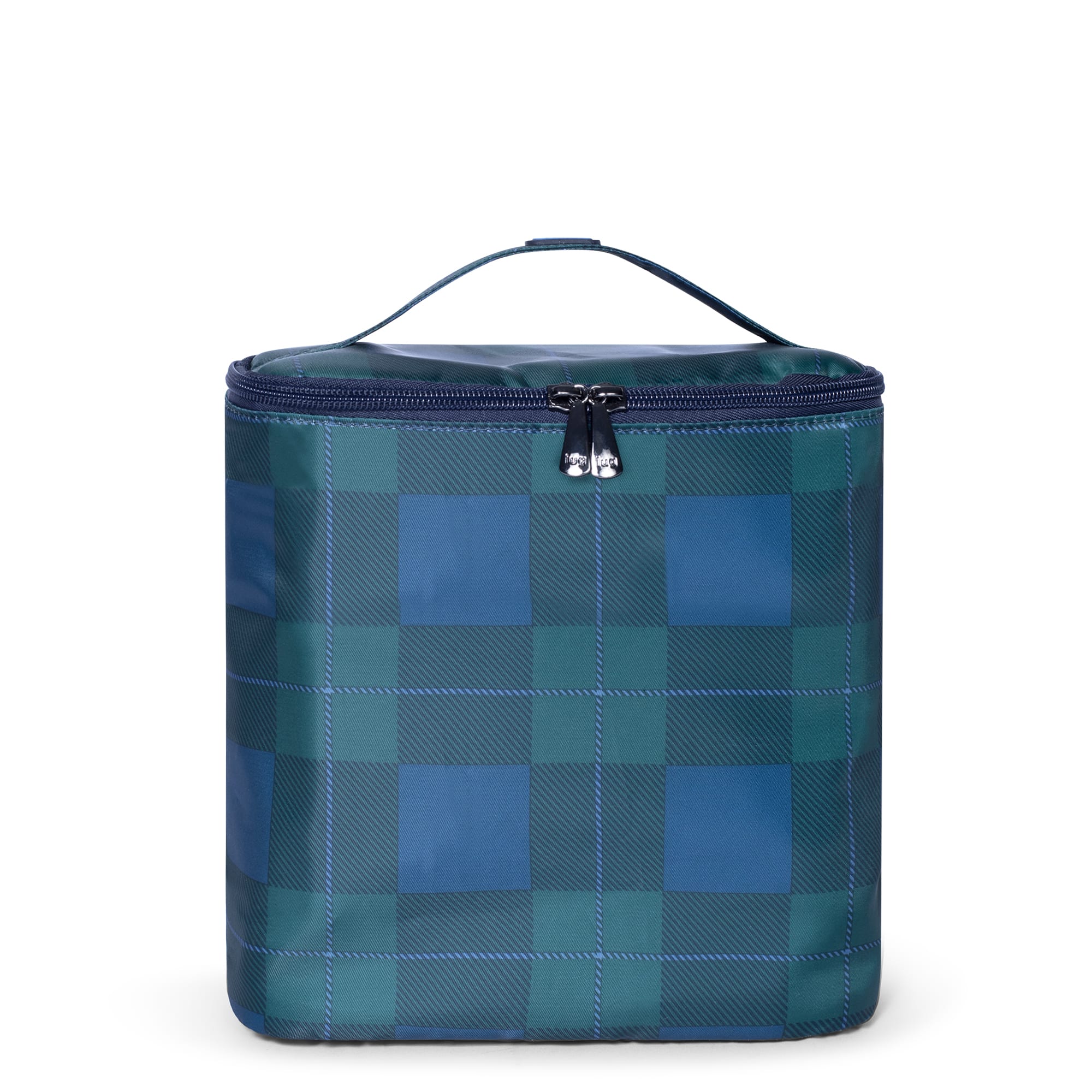 Dolly Cosmetic Case - POP PLAID NAVY - Dolly_FlannelPlaidNavy_01