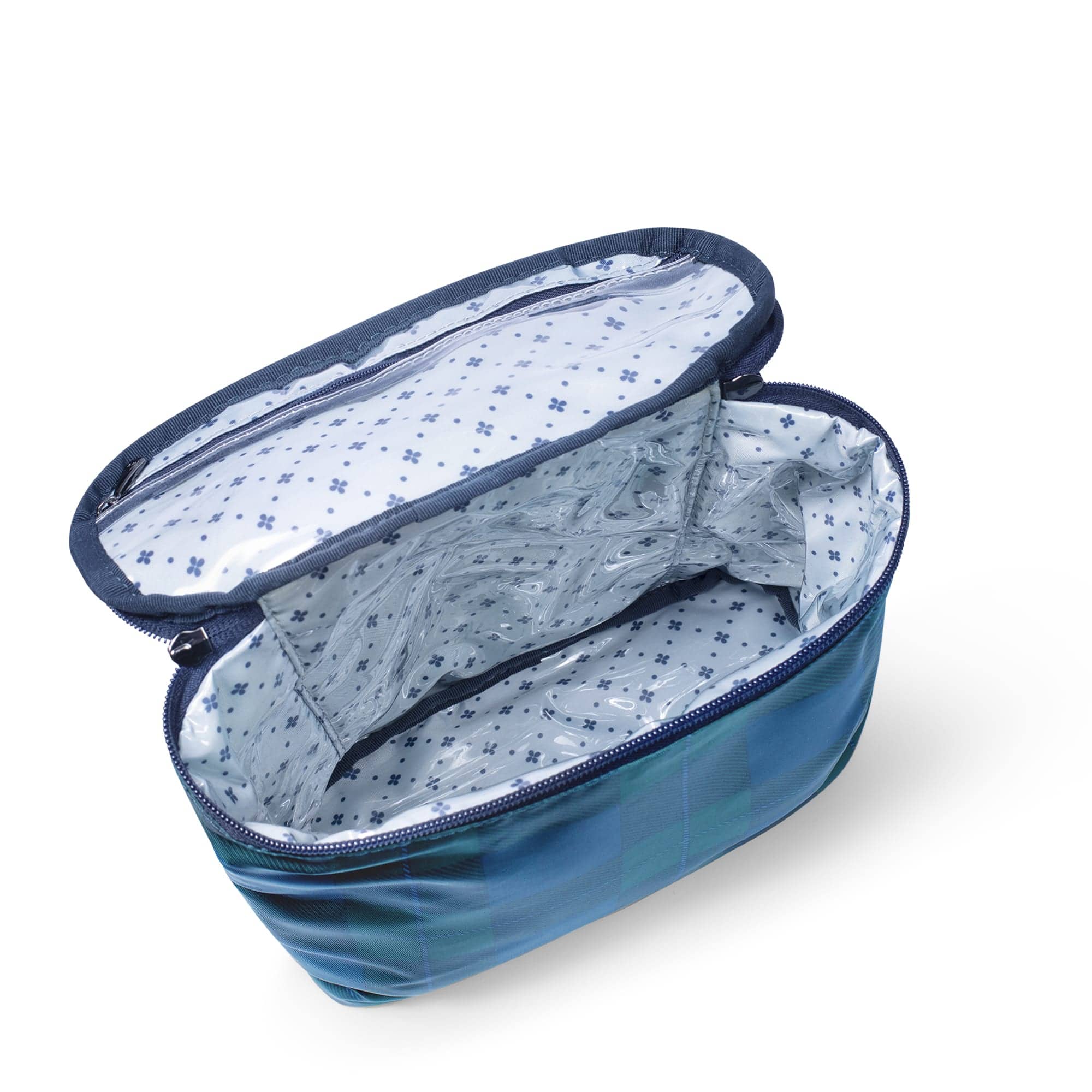 Dolly Cosmetic Case - POP PLAID NAVY - Dolly_FlannelPlaidNavy_05