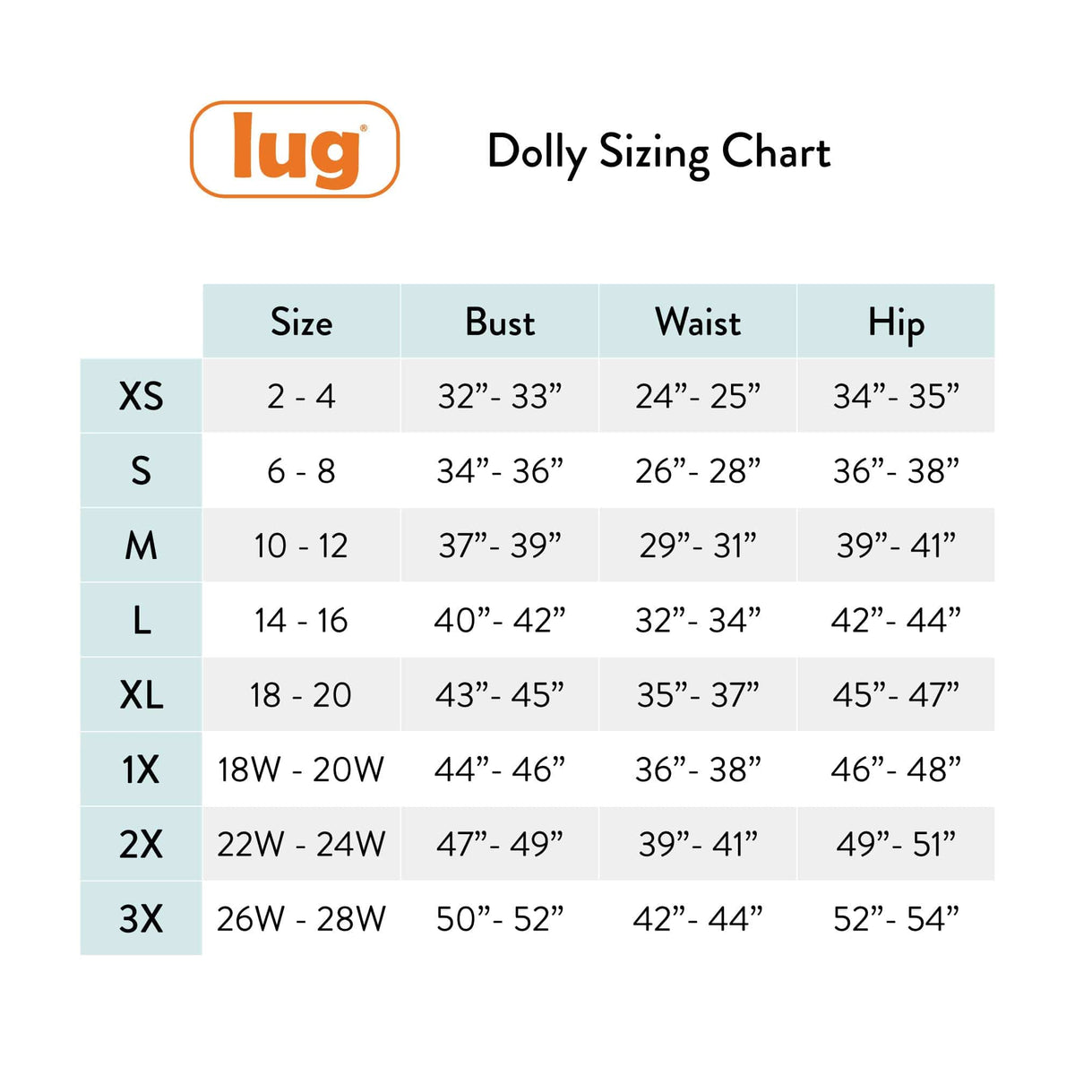 Dolly Brushed Sweater Knit Button Front Cardigan - - Dolly_SizingChart_0484b3c2-e08c-47f8-a809-f2180ebe1ed4