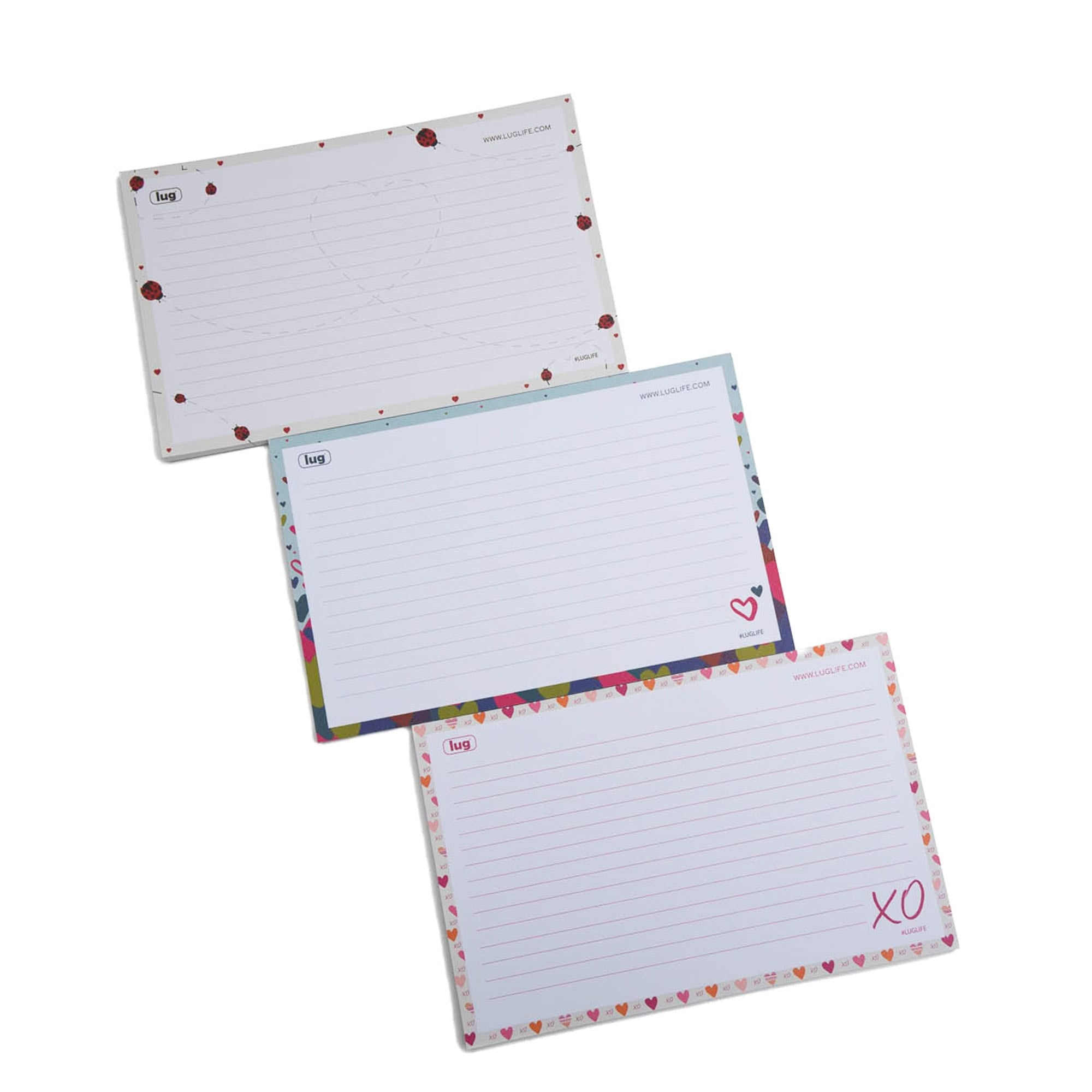 Doodle Notepad 3pk - 8.5" x 5.5" - LUG LOVE - Doodle_Notepad3pk_425x65_LugLove_01
