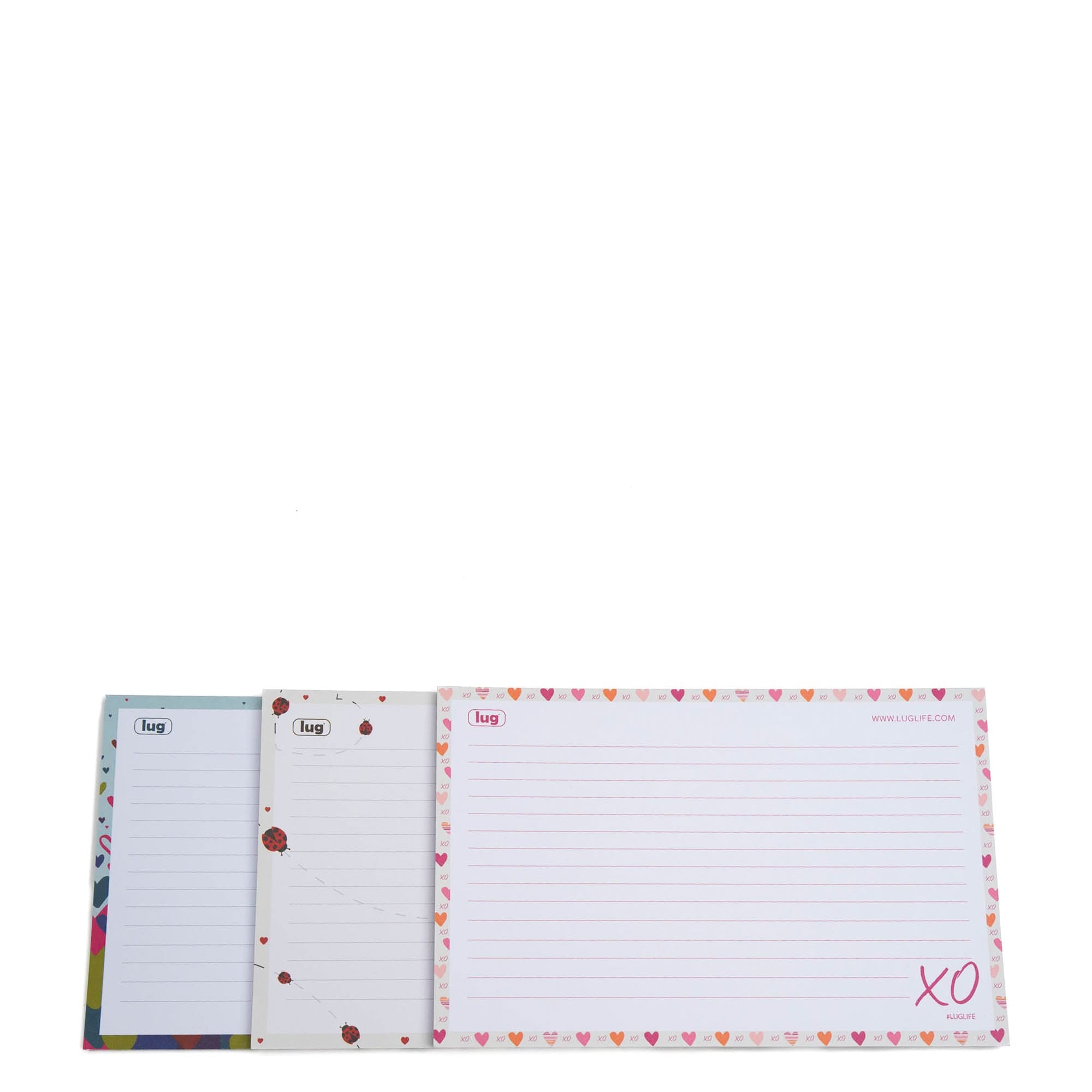 Doodle Notepad 3pk - 8.5" x 5.5" - LUG LOVE - Doodle_Notepad3pk_425x65_LugLove_02